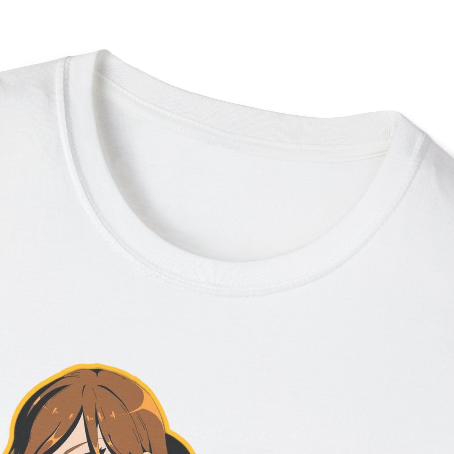 Chic Graphic one piece T-Shirt for Trendy Fashionistas, Unisex Softstyle Tee, Anime Art Apparel, Perfect Gift for Birthdays and Casual Outings