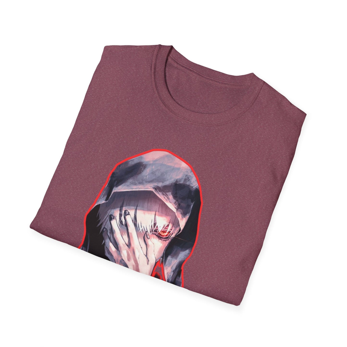 Unisex Graphic Tee tokyo ghoul style 3with Distressed Art, Casual Fashion, Streetwear Style, Gifts for Art Lovers, Everyday Wear, Unique Gift Idea