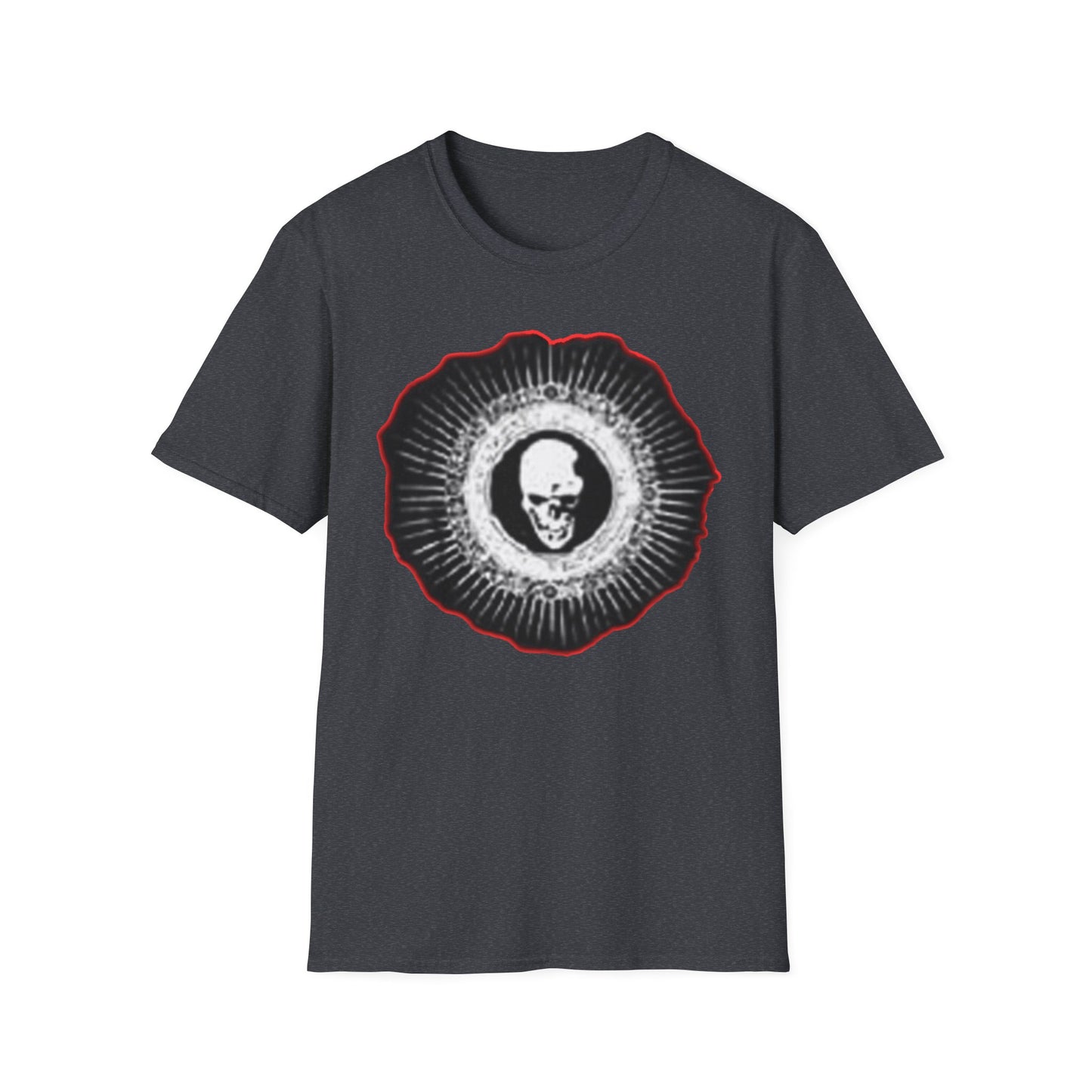 Skull Graphic Tee dn style – Unisex Softstyle T-Shirt for Art Lovers, Halloween, Casual Wear, Gothic Fashion, Unique Gift