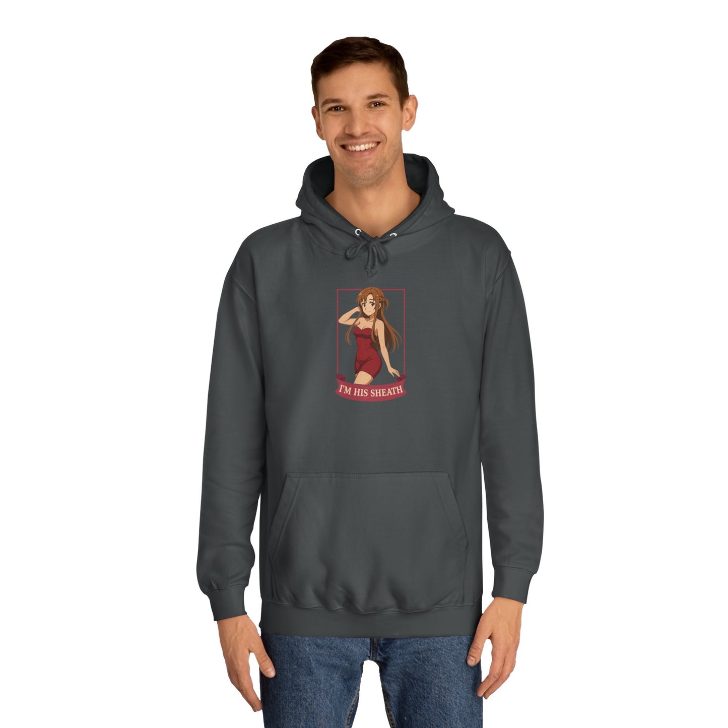 Anime-Inspired Unisex College Hoodie, Comfortable Casual Wear, Unique Graphic Sweatshirt, Trendy Gifts for Students, Streetwear Style