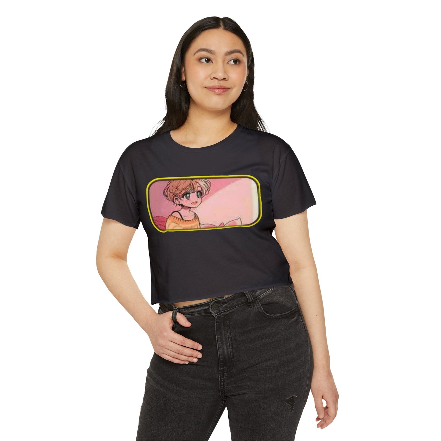 Women's Festival sailor moon 13 Crop Top, Boho Style Shirt, Artsy Graphic Tee, Summer Festival Clothing, Cute Casual Wear, Gift for Her