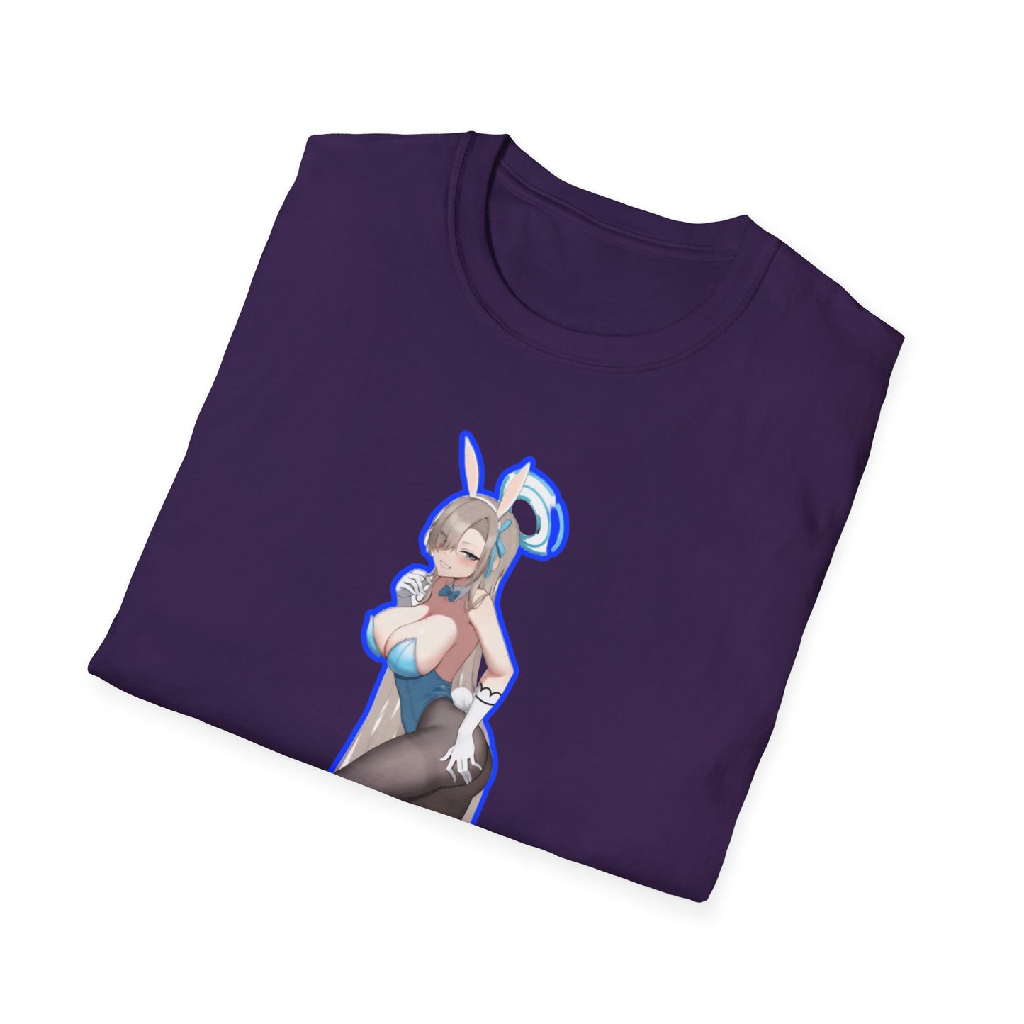 Cute Anime lewd style bunny 3-inspired Unisex T-Shirt with Playful Designs, Perfect for Niche Enthusiasts, Gift for Cosplay Events, Trendy Streetwear