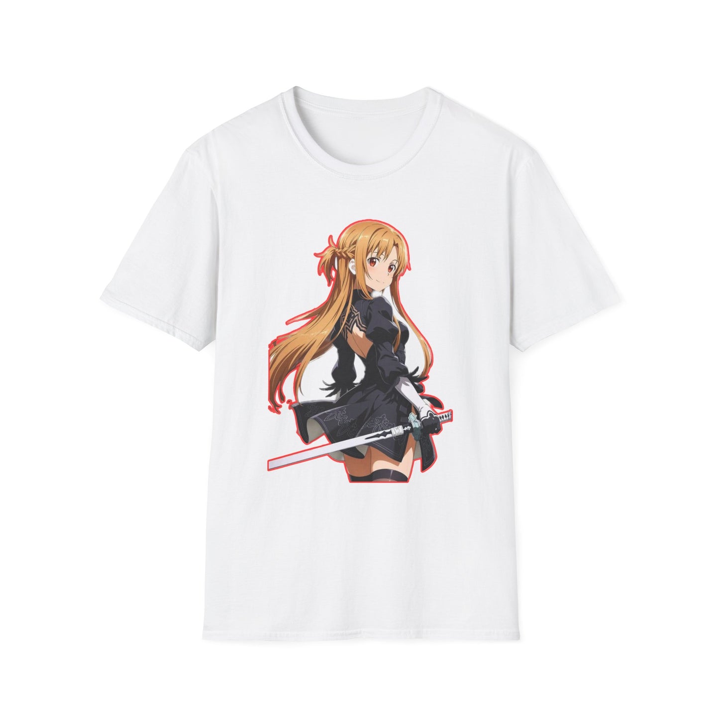Anime-Inspired worlds of swords  Unisex Softstyle T-Shirt featuring Asuna, Casual Tee, Gift for Anime Fans, Cosplay Apparel, Perfect for Birthdays, [...]