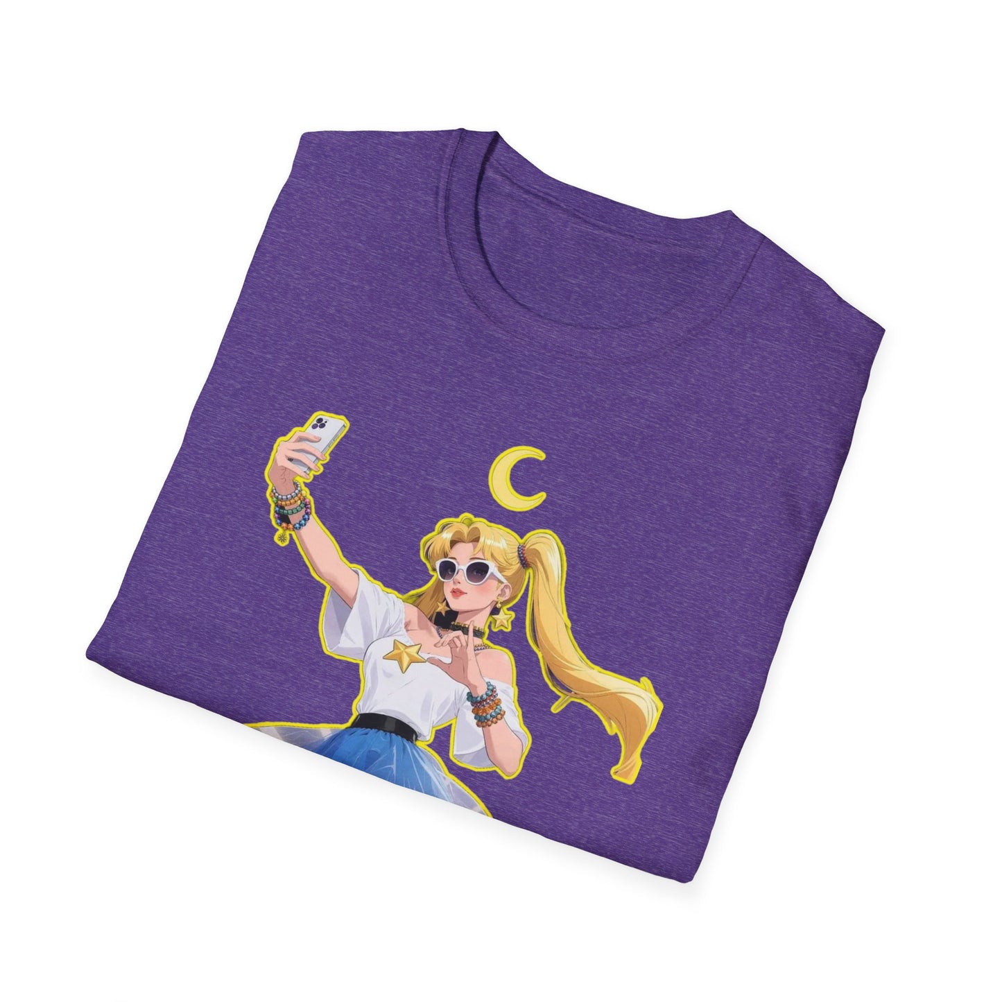 Moonlit Selfie sailor moon Unisex T-Shirt – Fun, Relatable, Casual Wear for Anime Fans, Gifts for Birthdays, Cosplay Events, or Everyday Comfort