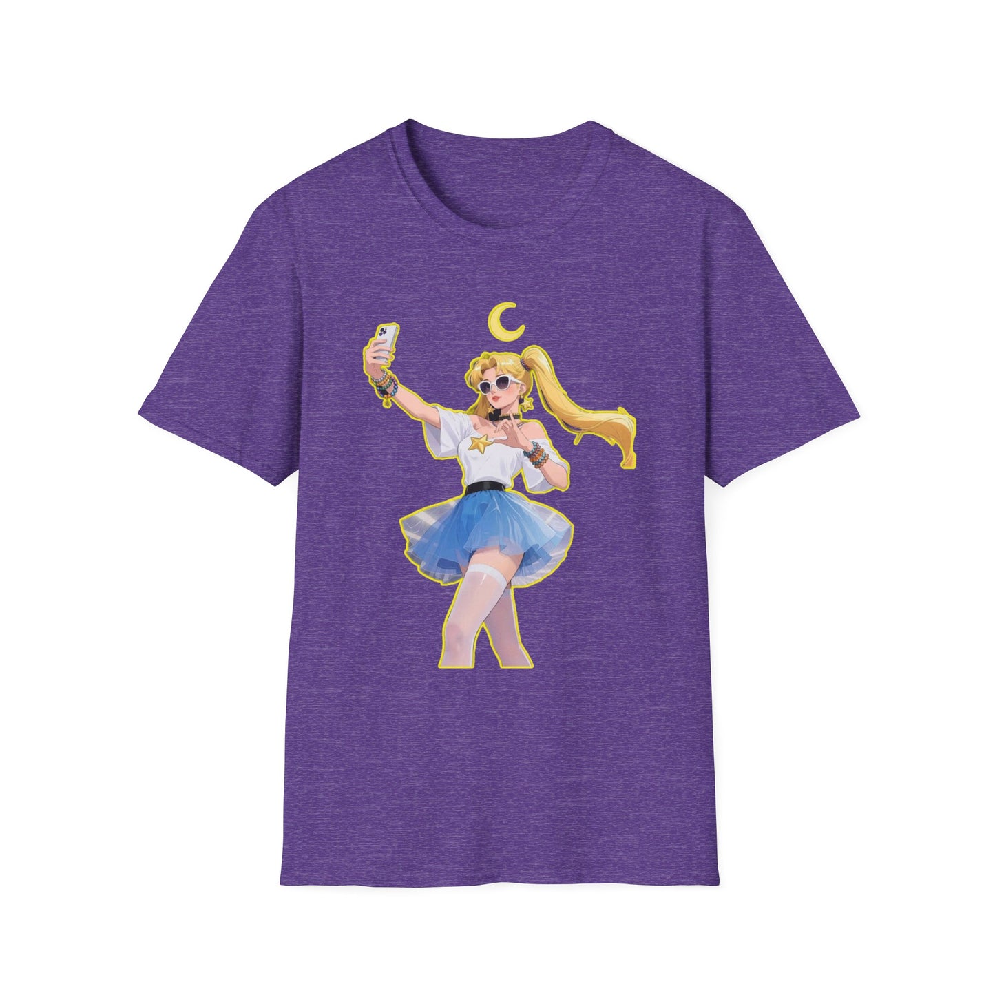 Moonlit Selfie sailor moon Unisex T-Shirt – Fun, Relatable, Casual Wear for Anime Fans, Gifts for Birthdays, Cosplay Events, or Everyday Comfort