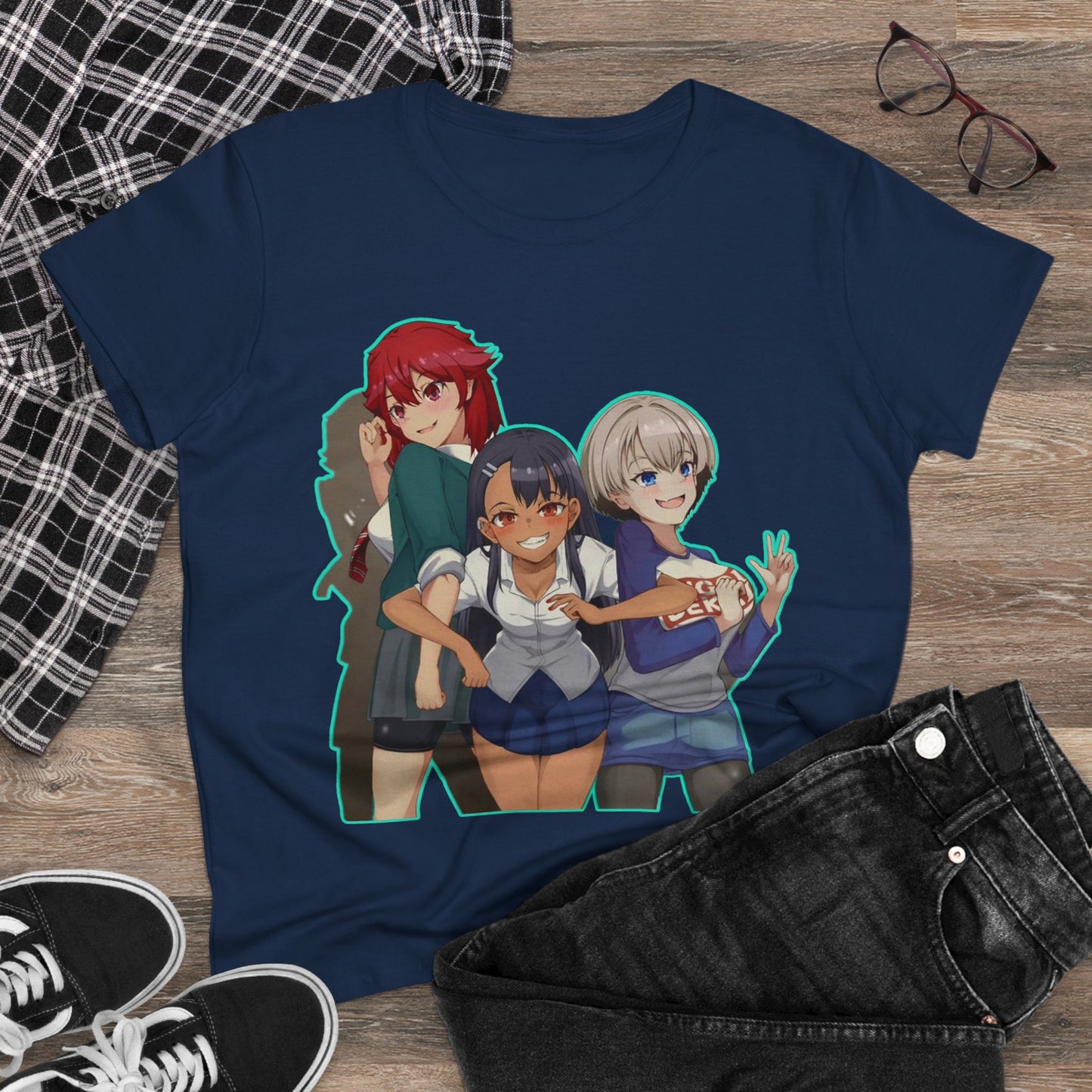 Anime-Inspired Tomo chan is a girl Women's Cotton Tee, Casual Graphic Shirt, Cosplay Tee, Gift for Anime Fans, Cute Manga Shirt
