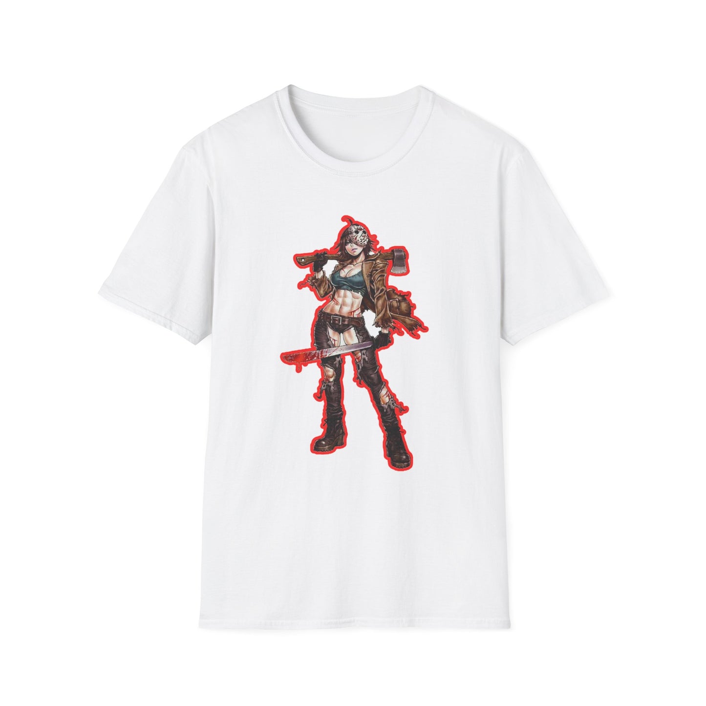 Anime-Inspired spooky season masters of horror 2Unisex Softstyle T-Shirt, Casual Top for Anime Lovers, Perfect Gift for Birthdays, Conventions, Cosplay, Fashion Statement