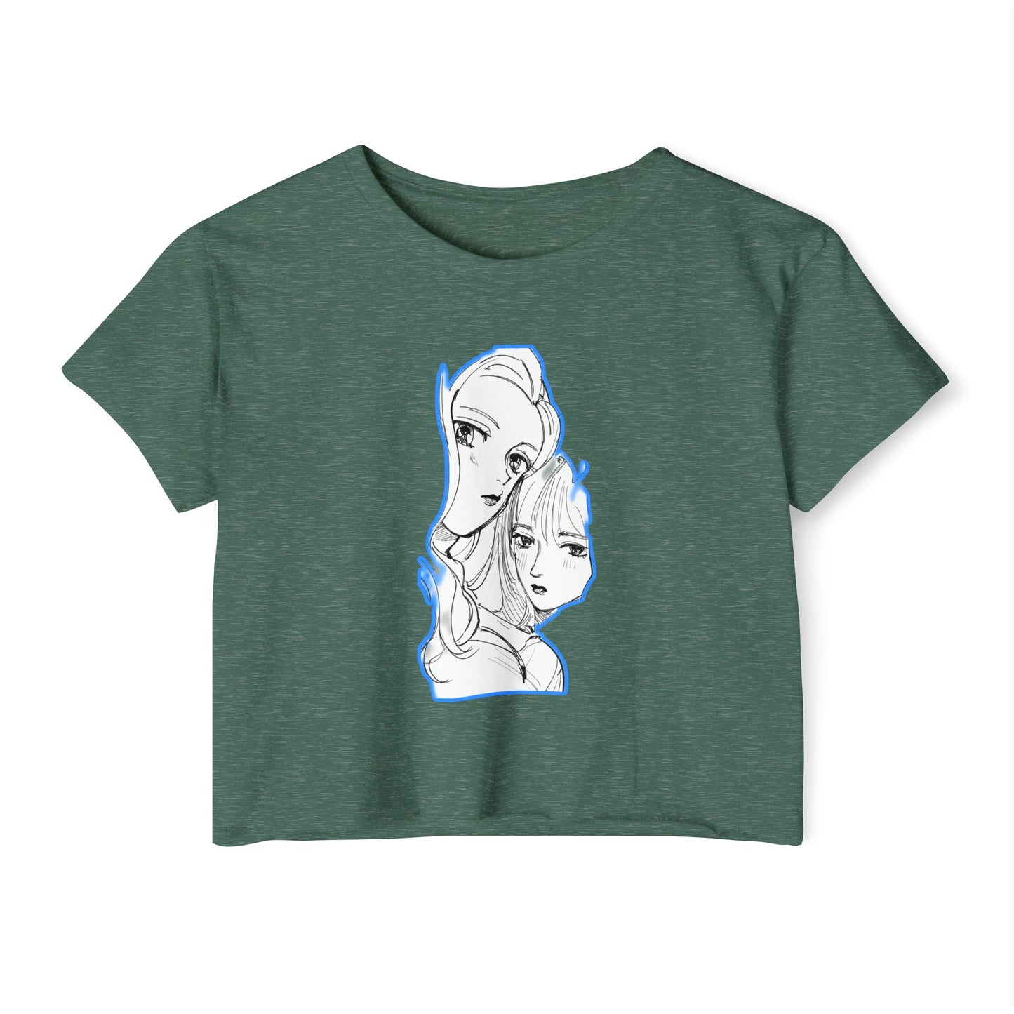 Women's Festival initial D 3 Crop Top with Unique Art Design, Boho Style Tee, Summer Concert Top, Gift for Music Lovers, Casual Everyday Wear