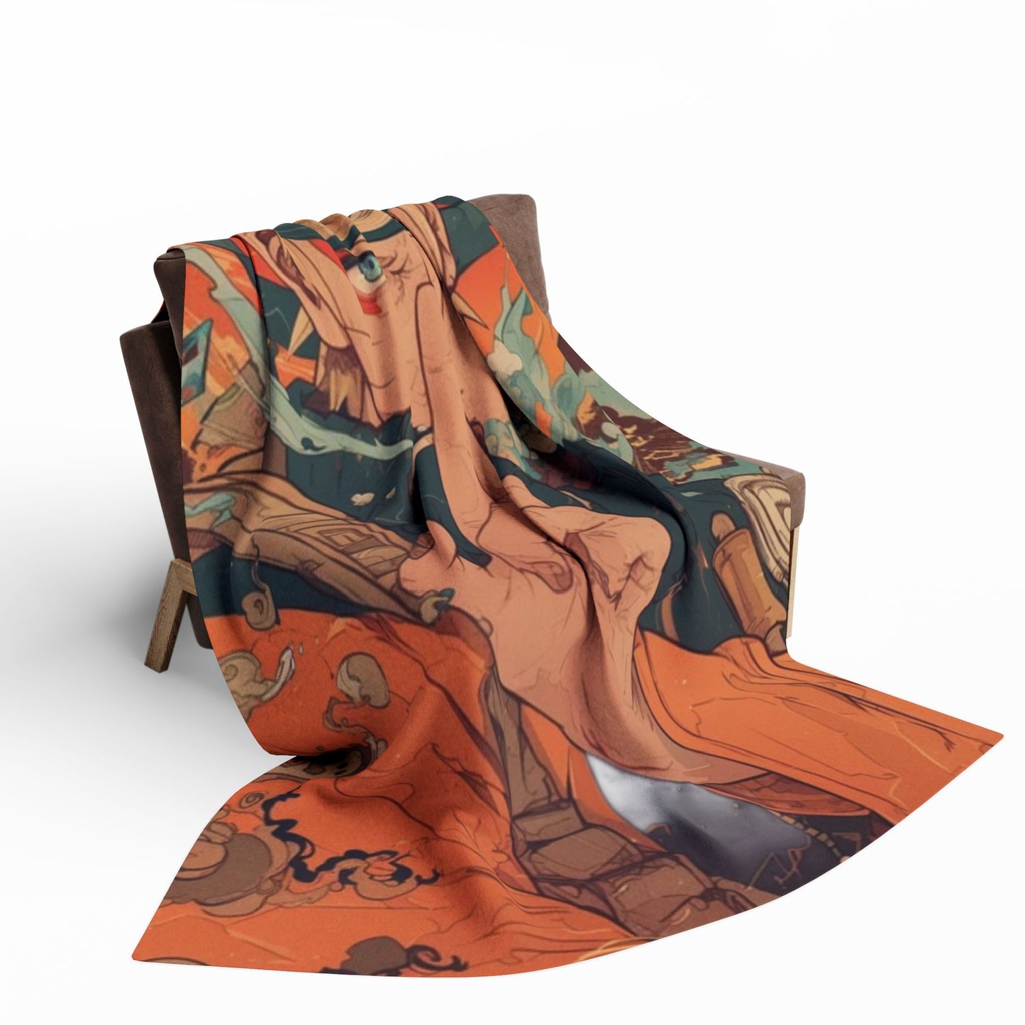 Naruto Arctic Fleece Blanket, Cozy Throw for Anime Fans, Warm Home Decor, Great for Gifts, Movie Nights, Bedtime, and Lounging