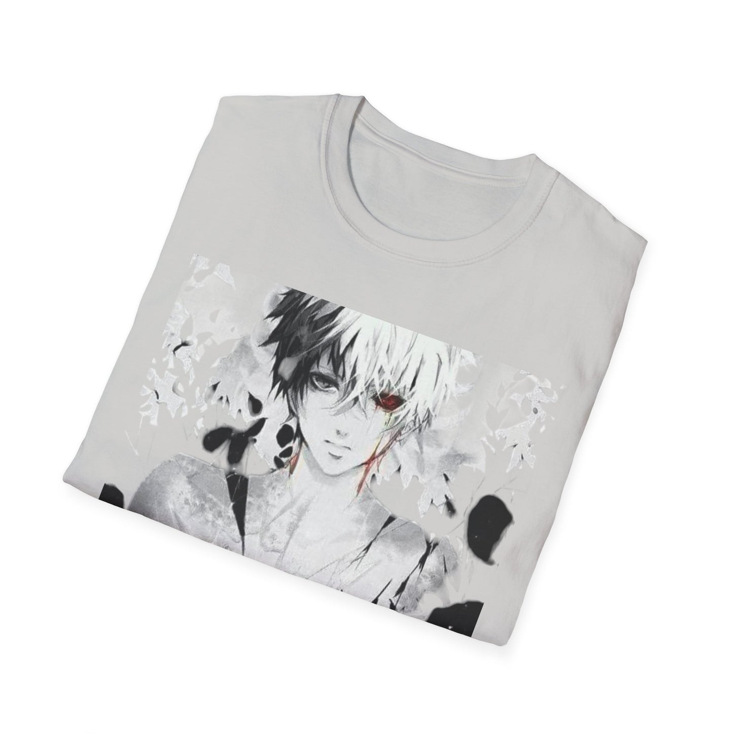 Anime Art Unisex tokyo ghoul style 2Softstyle T-Shirt | Perfect Gift for Fans, Graphic Tee, Casual Wear, Cosplay, Every Day Comfort
