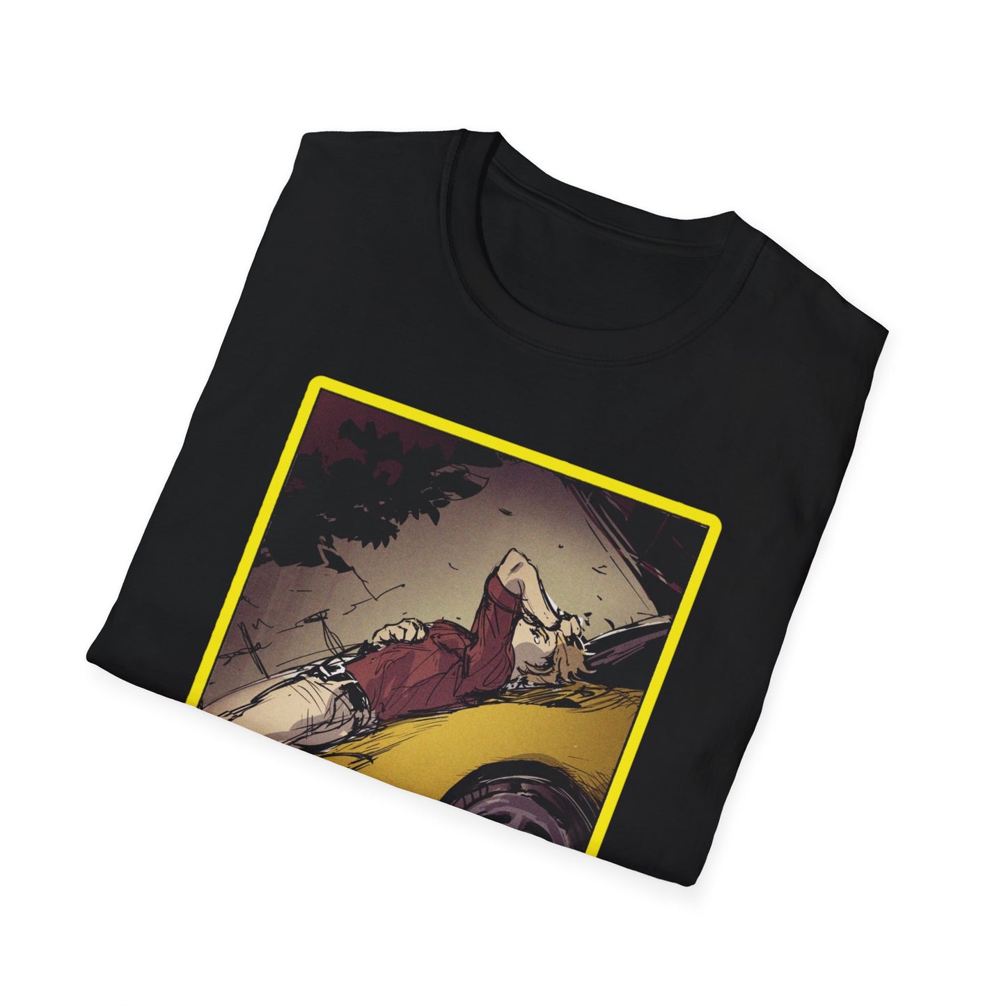 Retro Car Art initial D 11 Unisex Softstyle T-Shirt | Casual Fashion, Graphic Tee, Gift for Car Lovers, Streetwear, Vintage Aesthetic