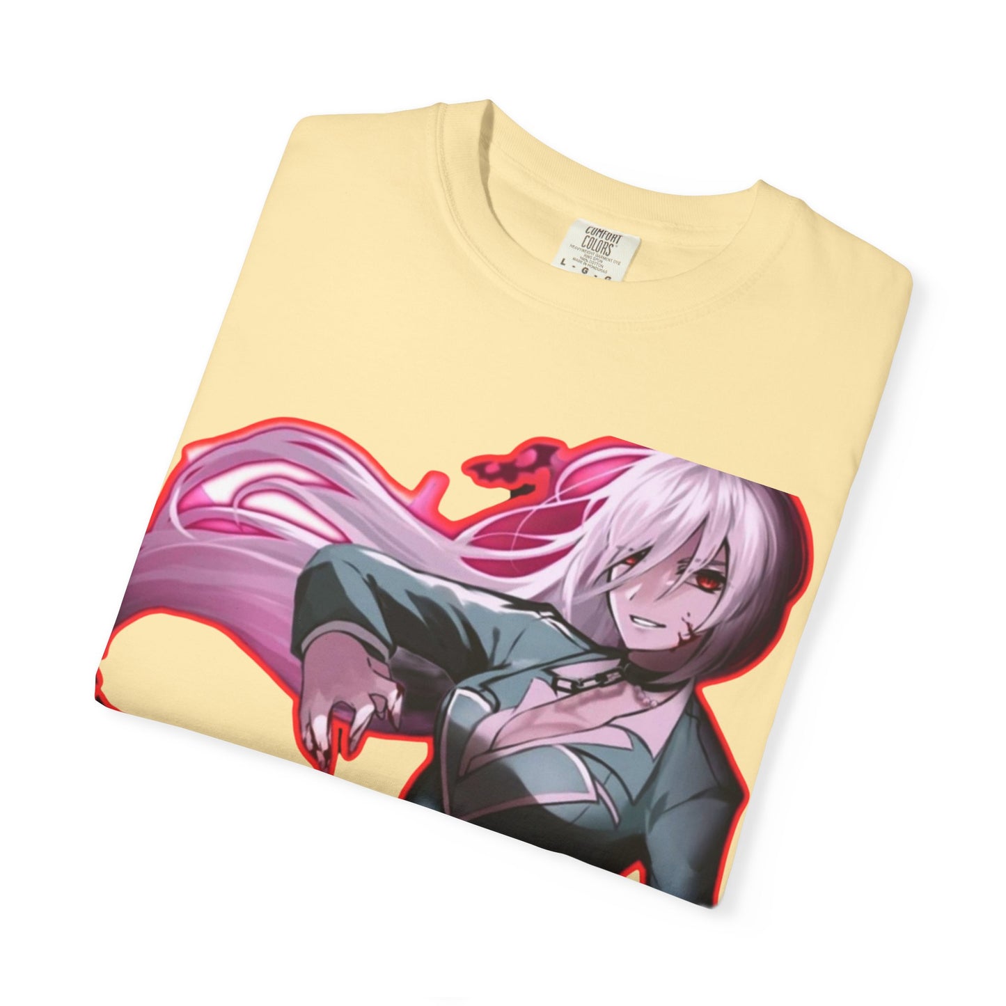 Anime-Themed T-Shirt Featuring Bold Artwork