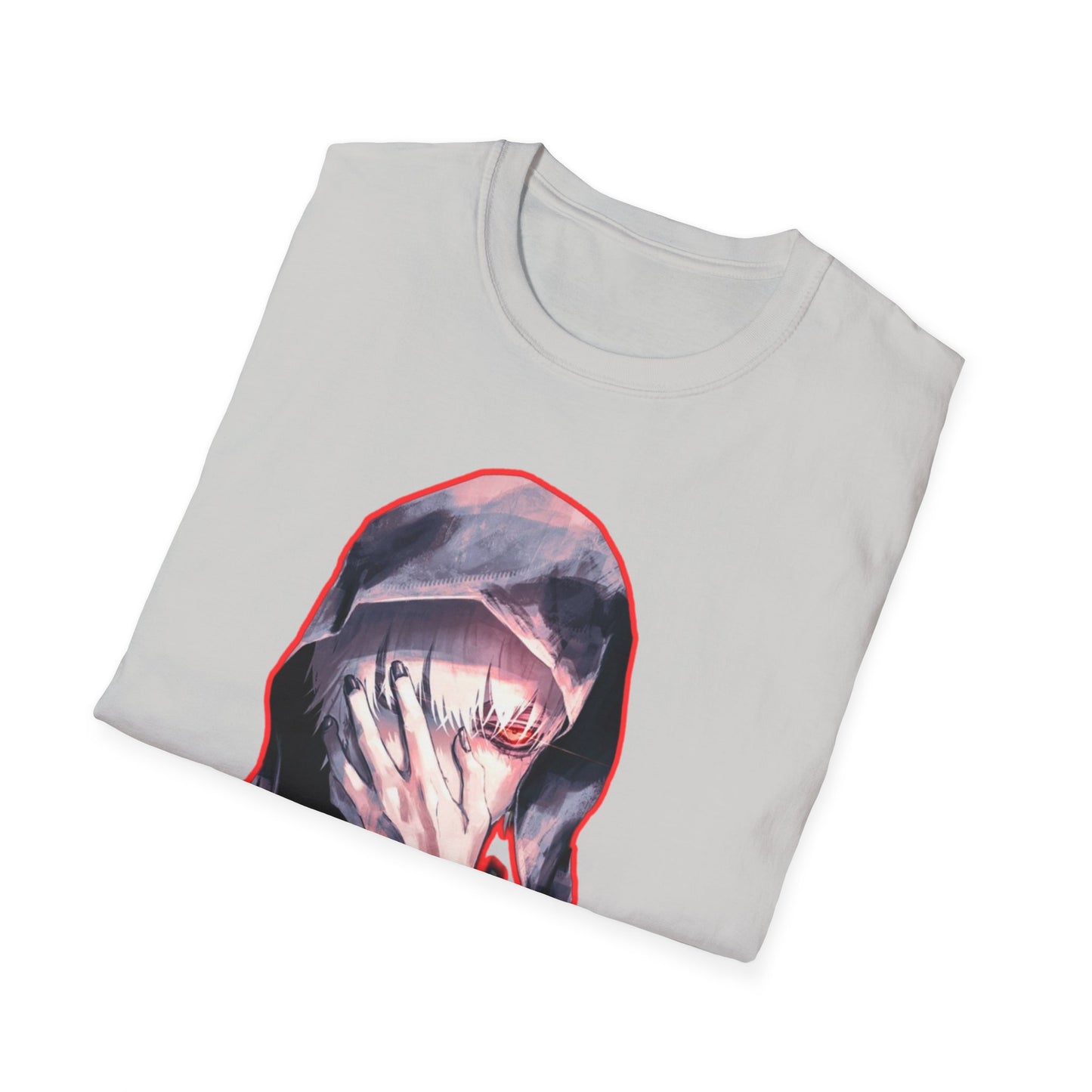 Unisex Graphic Tee tokyo ghoul style 3with Distressed Art, Casual Fashion, Streetwear Style, Gifts for Art Lovers, Everyday Wear, Unique Gift Idea