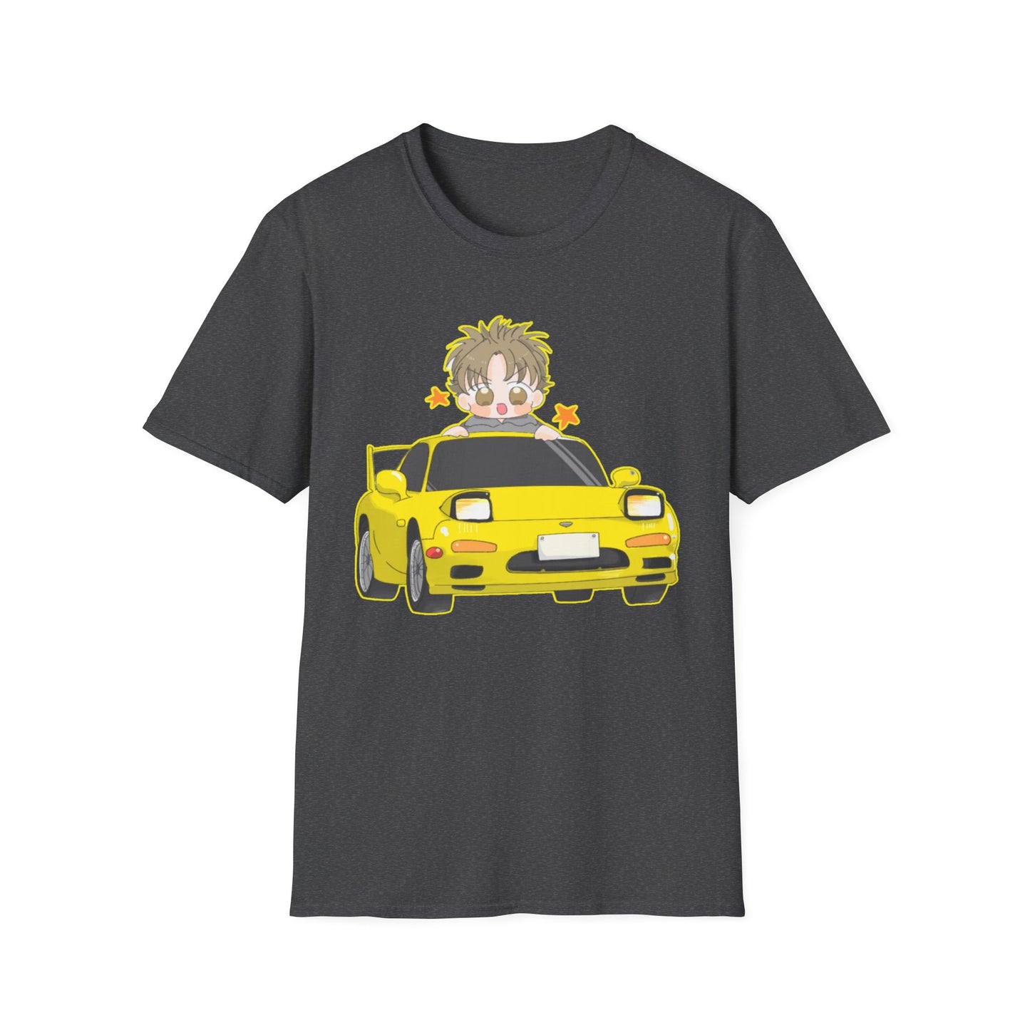 Cool Cartoon initial D 5 Car Unisex T-Shirt - Fun Gift for Car Lovers, Anime Fans, Birthday, Casual Wear, Everyday Style