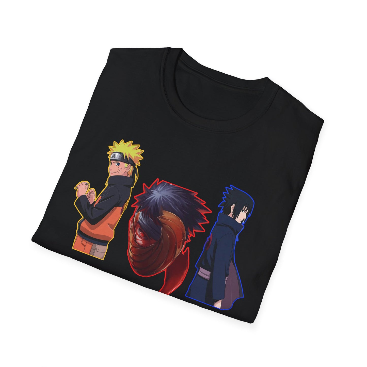 Anime-Inspired Naruto 5 Unisex Softstyle T-Shirt, Graphic Tee for Fans, Casual Wear, Gift for Birthdays, Cosplay, and Conventions