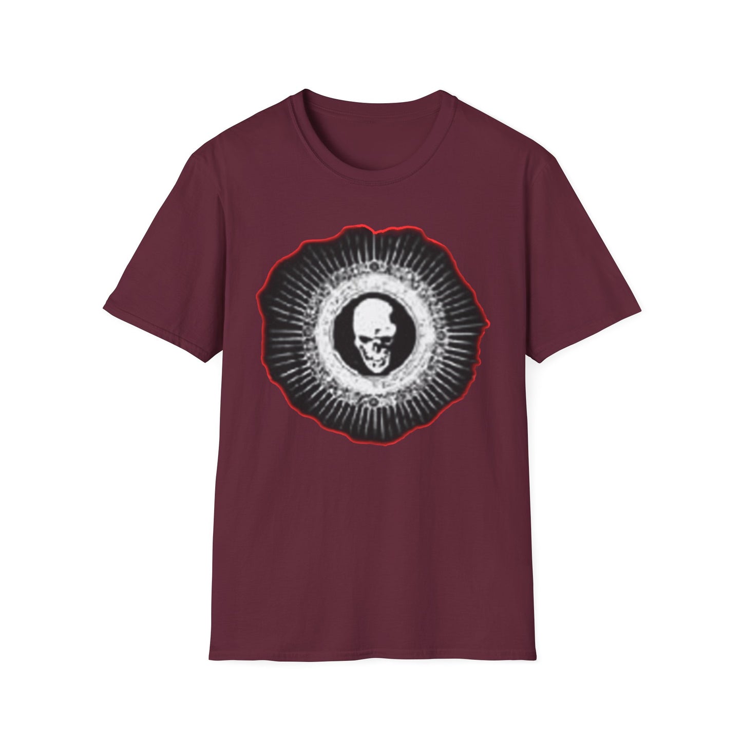 Skull Graphic Tee dn style – Unisex Softstyle T-Shirt for Art Lovers, Halloween, Casual Wear, Gothic Fashion, Unique Gift