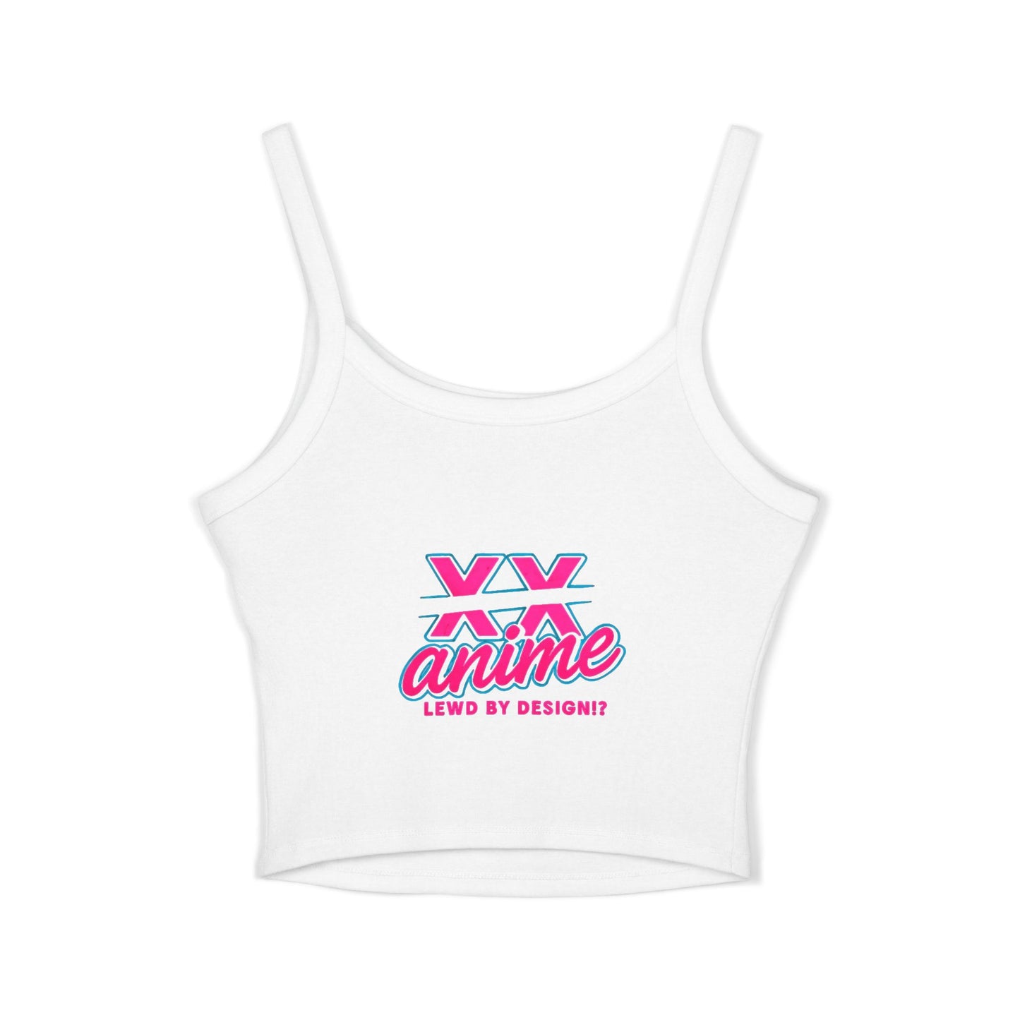 Anime-Inspired Women's Spaghetti Strap Tank Top, Cute Summer Top, Graphic Tee, Cosplay Outfit, Gift for Anime Lovers, Trendy Casual Wear