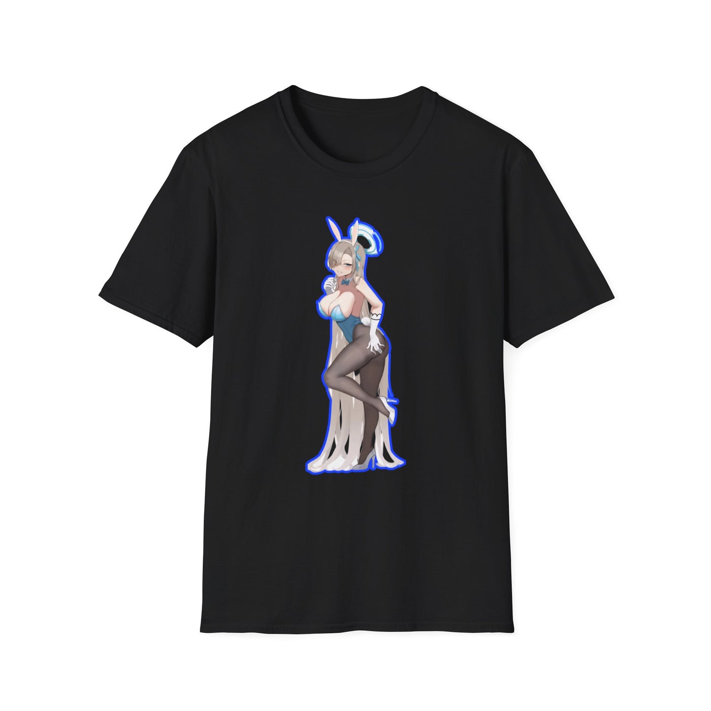 Cute Anime lewd style bunny 3-inspired Unisex T-Shirt with Playful Designs, Perfect for Niche Enthusiasts, Gift for Cosplay Events, Trendy Streetwear