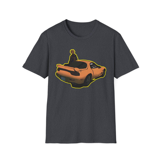 Vibrant Car Art initial D 8 Unisex Softstyle T-Shirt, Casual Graphic Tee, Gift for Car Enthusiasts, Unique Apparel for Everyday Wear, Retro [...]