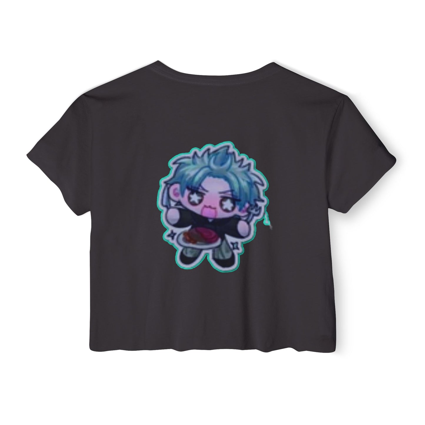 Trendy Women's initial D Festival Crop Top, Cute Graphic Tee, Summer Fashion, Festival Wear, Casual Street Style