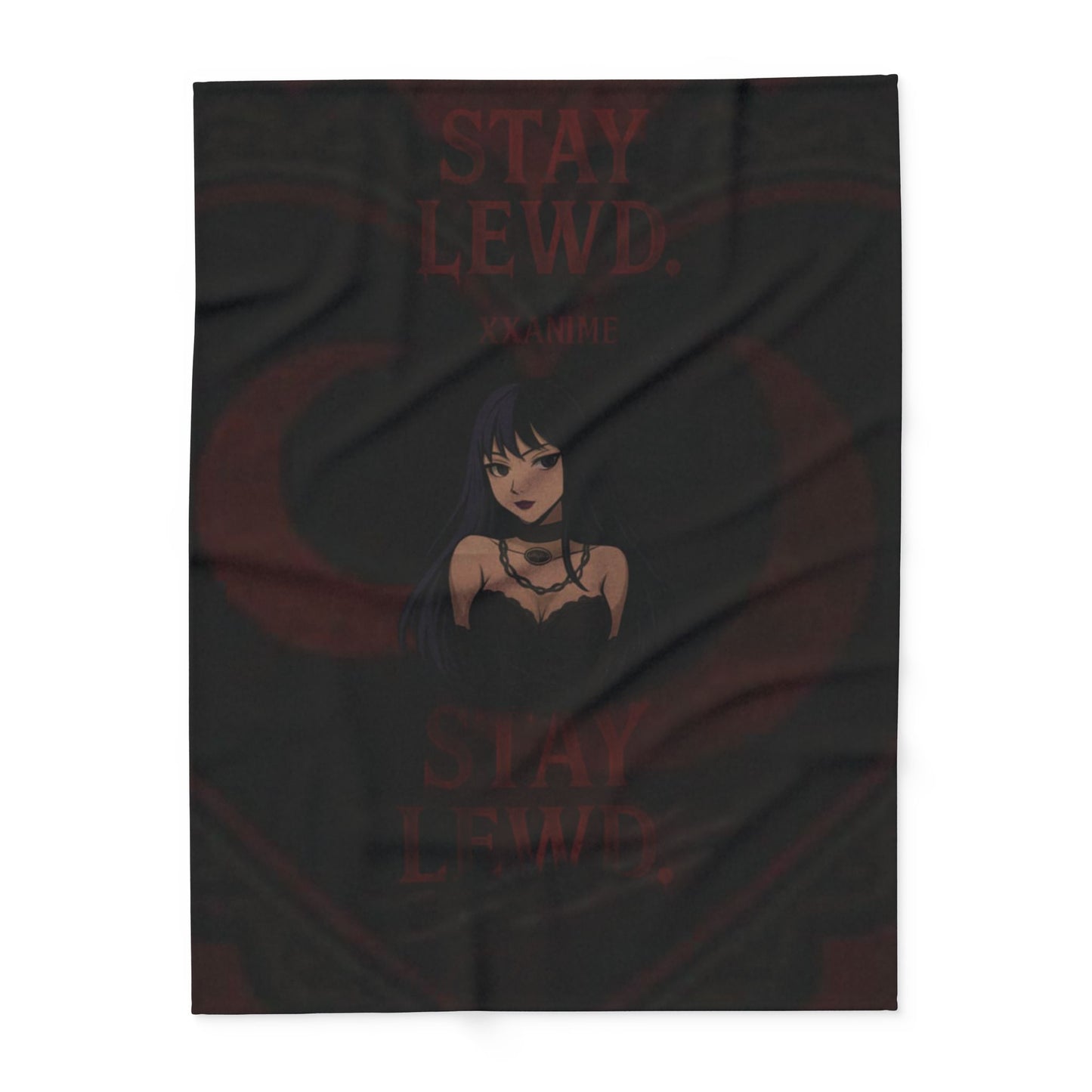 Stay Lewd Arctic Fleece Blanket, Cozy Throw for Home Decor, Perfect Gift for Fans, Gothic Aesthetic Blanket, Soft Bedding for All Seasons