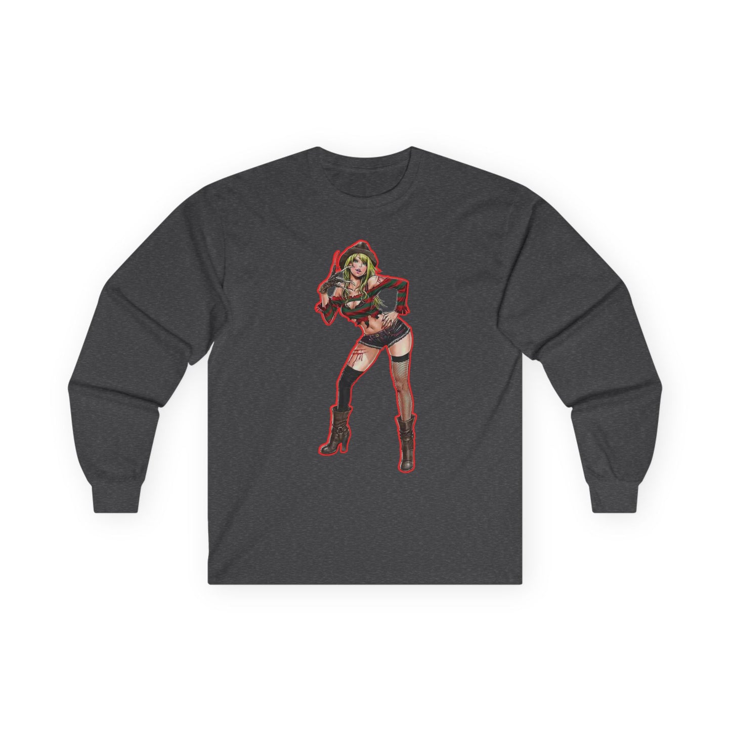 Trendy spooky season masters of horror 2Graphic Tee, Stylish Long Sleeve Shirt, Perfect Gift for Comic Fans, Everyday Casual Wear, Unique Costume Apparel