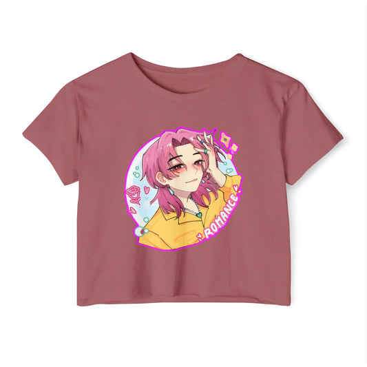 Romantic Vibes kpop boys 5Women's Festival Crop Top, Cute Summer Shirt, Everyday Wear, Music Fest Outfit, Unique Gift Idea