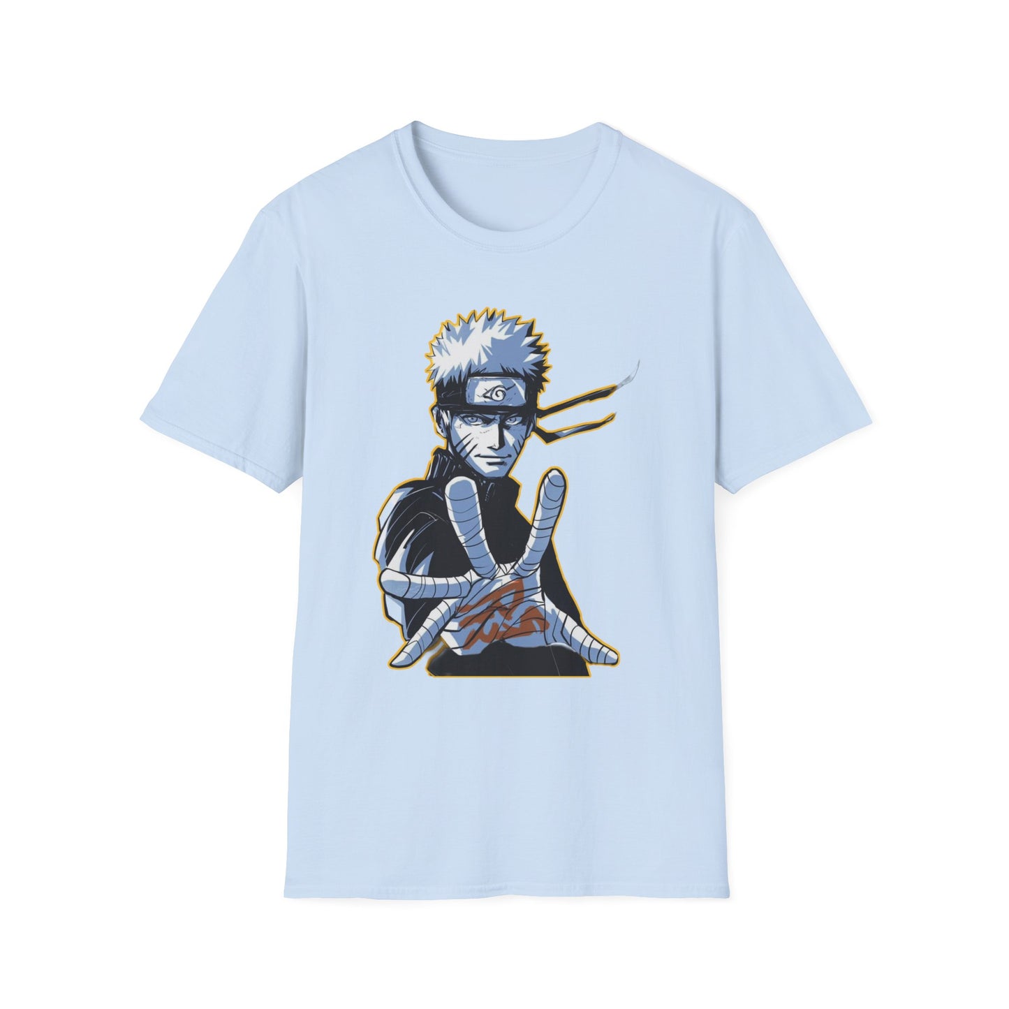 Naruto-Inspired Unisex Softstyle T-Shirt, Anime Fan Tee, Gifts for Cosplay, Comfy Everyday Wear, Perfect for Halloween and Birthdays