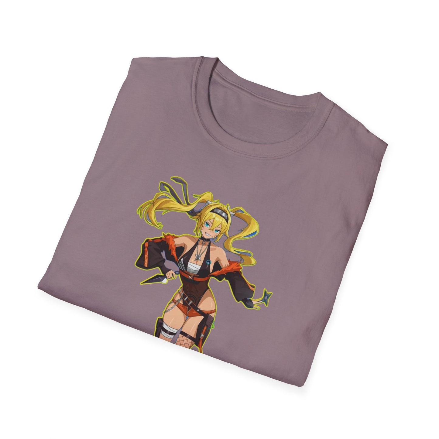 Anime-Inspired Naruto 8 Unisex Softstyle T-Shirt, Casual Wear, Gifts for Gamers, Comic Con Apparel, Unique Fashion Statement