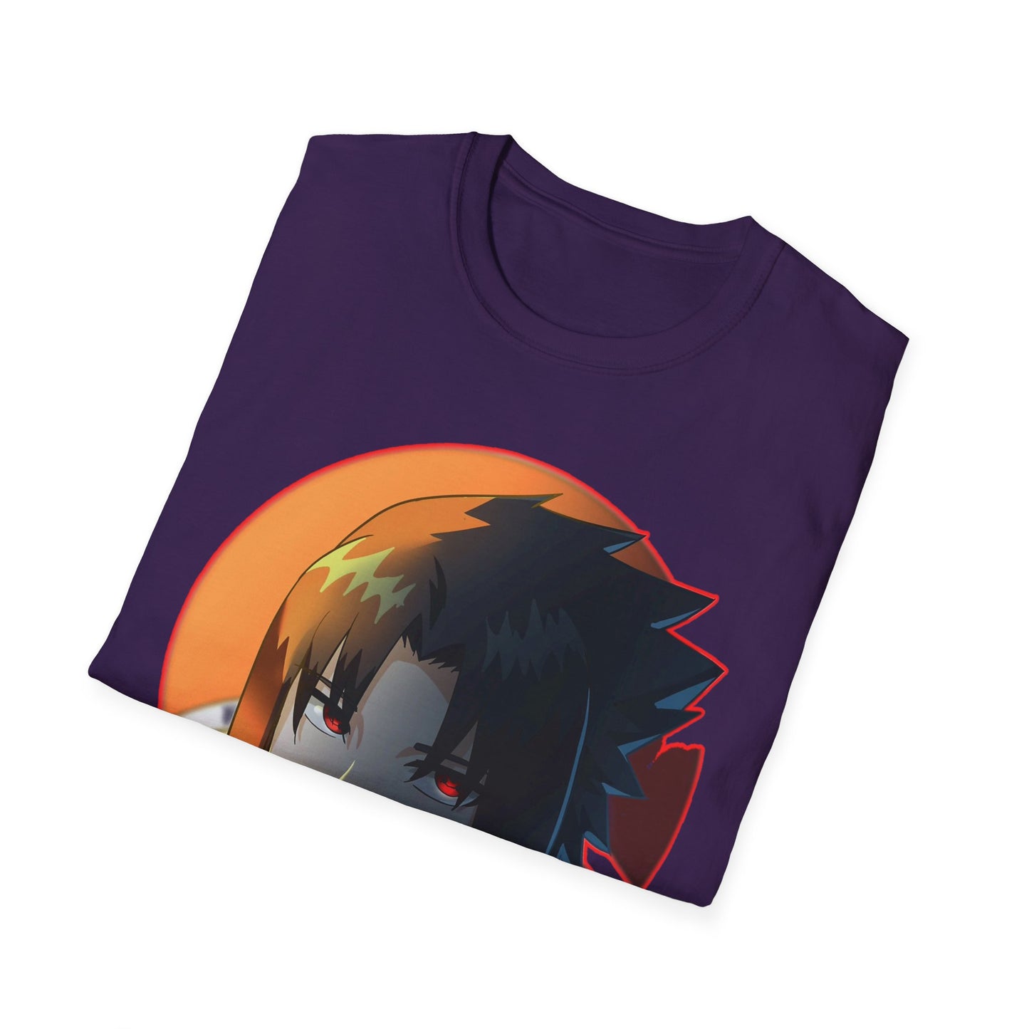 Anime-Inspired naruto Unisex Softstyle T-Shirt with Cool Character Design, Graphic Tee for Fans, Perfect for Gifts, Casual Wear, Unisex Apparel