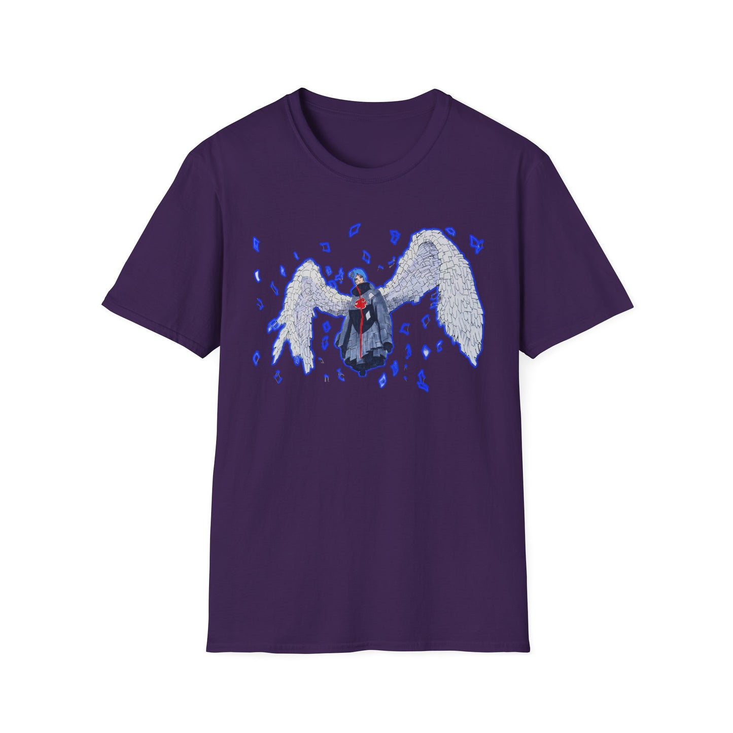 Angel Wings  Naruto Unisex Softstyle T-Shirt | Casual Aesthetic Tee for Daily Wear, Gift for Her, Art-Inspired Fashion, Unique Graphic Tee
