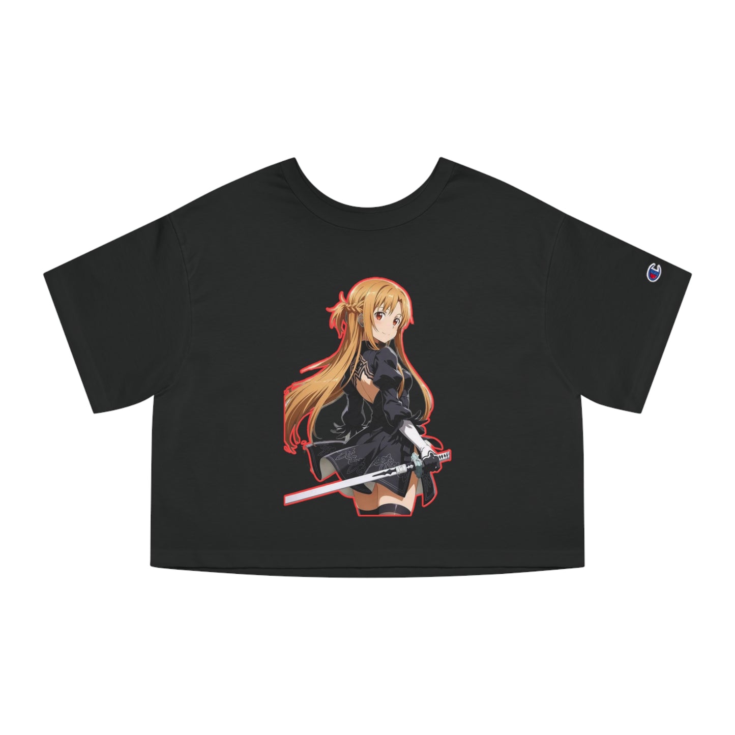 Anime-Inspired world of swords Cropped T-Shirt, Cool Graphic Tee, Stylish Summer Top, Casual Streetwear, Gifts for Anime Lovers