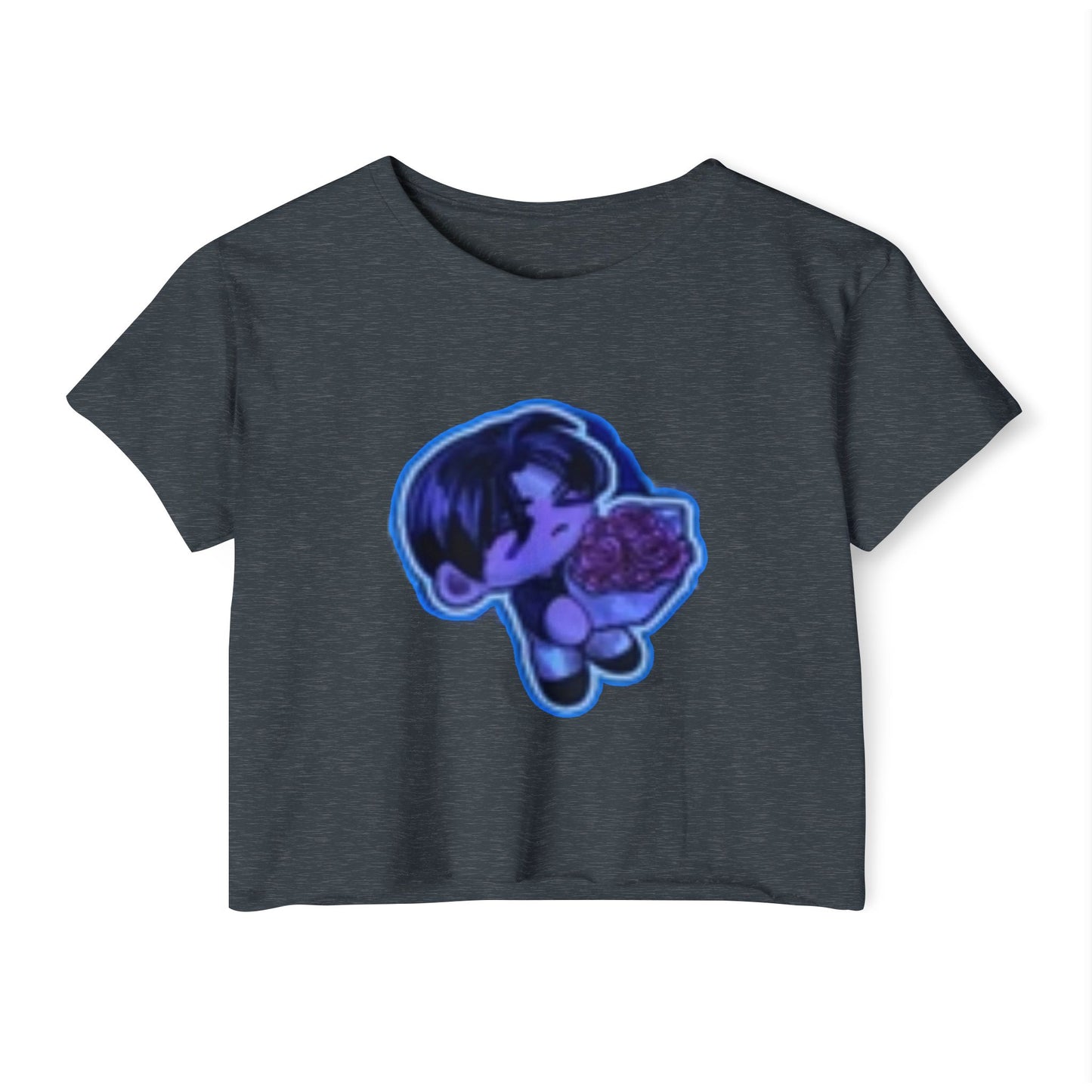 Festival Vibe Women's  initial D 4Crop Top, Stylish Summer Tee, Boho Chic Shirt, Music Event Outfit, Cute Gift for Her