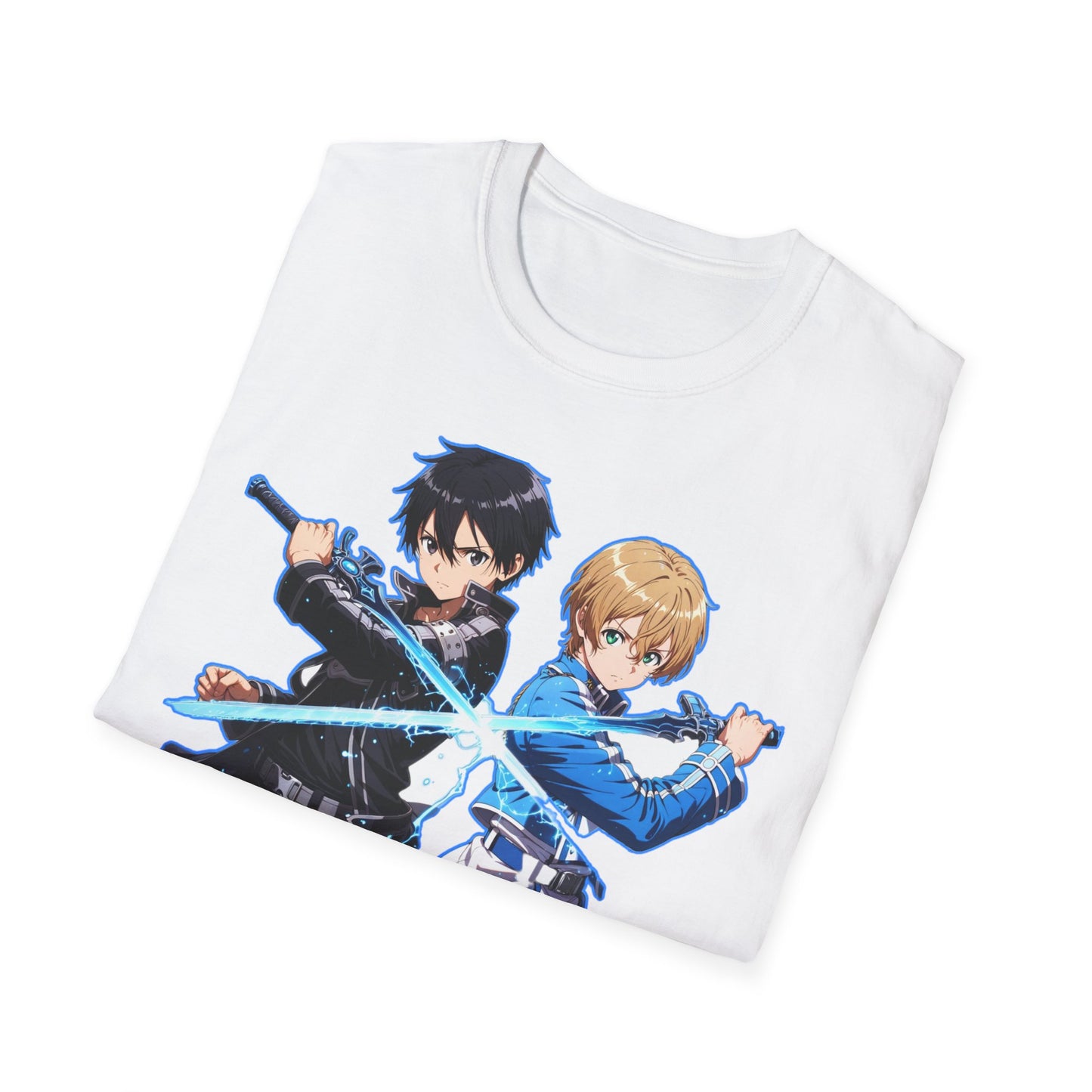 Anime-Inspired sao 10 Unisex Softstyle T-Shirt, Casual Wear, Gift for Otaku, Birthday Present, Soft Graphic Tee