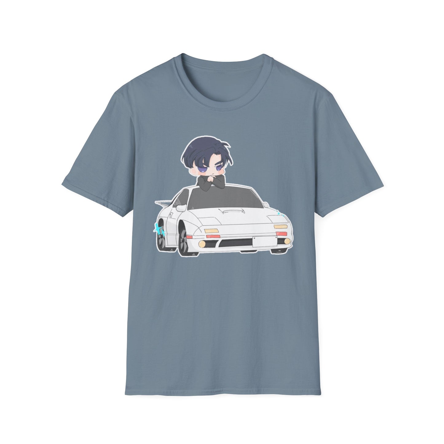 Anime Car initial D 4 Chibi T-Shirt, Unisex Graphic Tee, Cool Gift for Car Lovers, Casual Wear, Streetwear Style