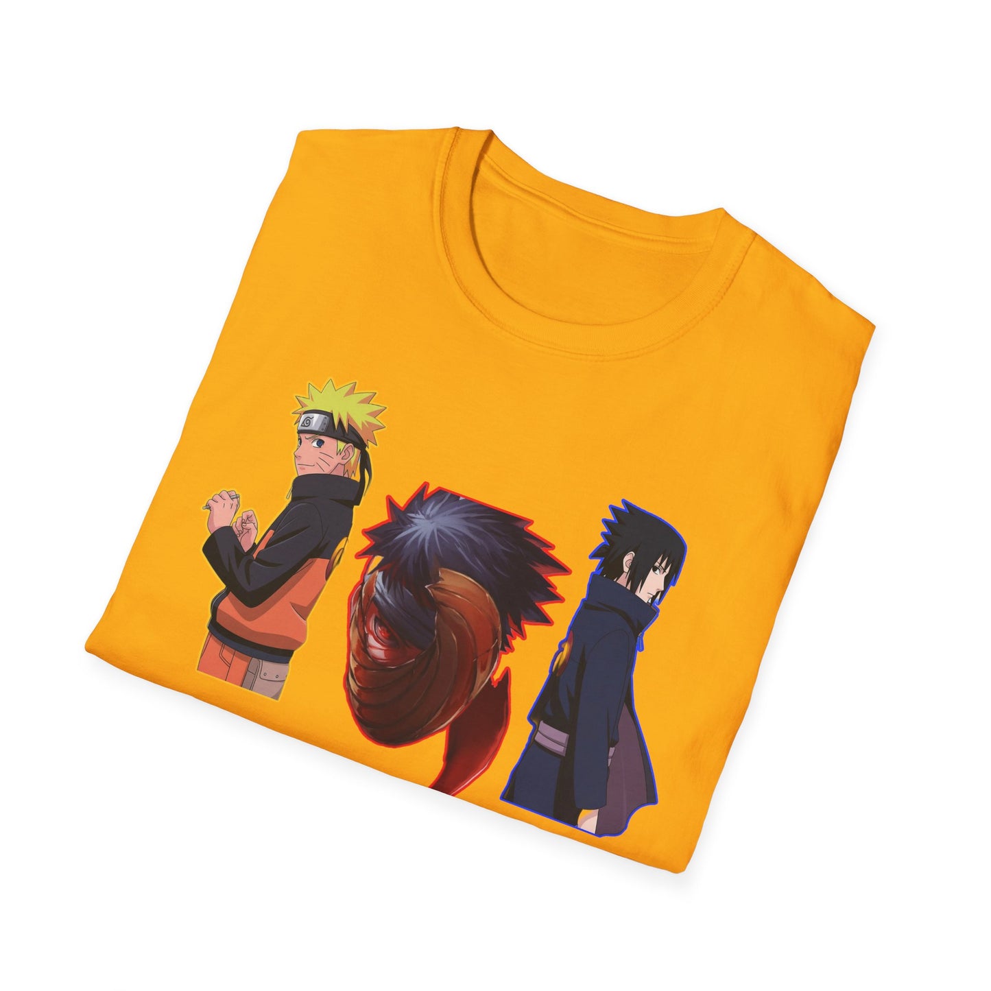 Anime-Inspired Naruto 5 Unisex Softstyle T-Shirt, Graphic Tee for Fans, Casual Wear, Gift for Birthdays, Cosplay, and Conventions