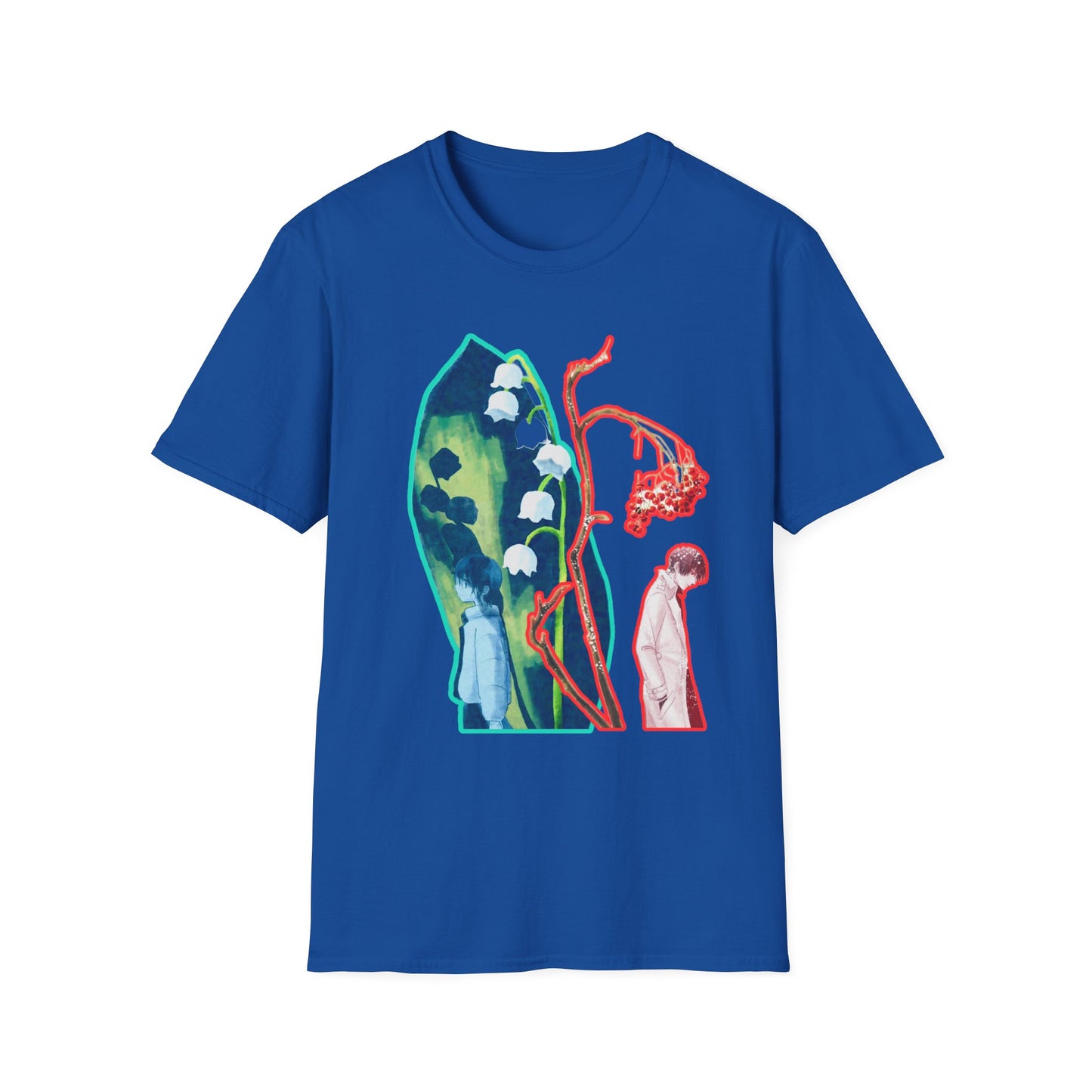 Artistic Unisex erased 5 Softstyle T-Shirt | Unique Graphic Tee, Gift for Art Lovers, Trendy Fashion, Everyday Wear, Creative Style