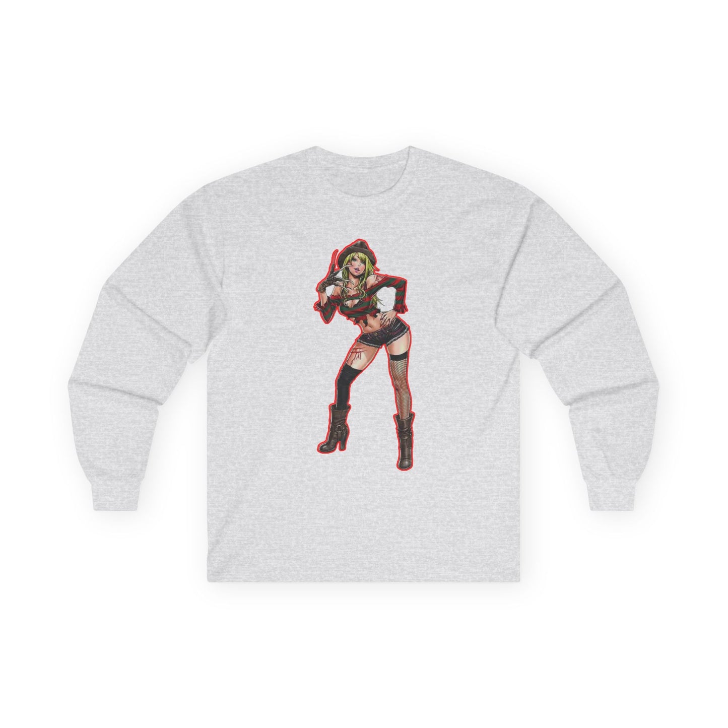 Trendy spooky season masters of horror 2Graphic Tee, Stylish Long Sleeve Shirt, Perfect Gift for Comic Fans, Everyday Casual Wear, Unique Costume Apparel