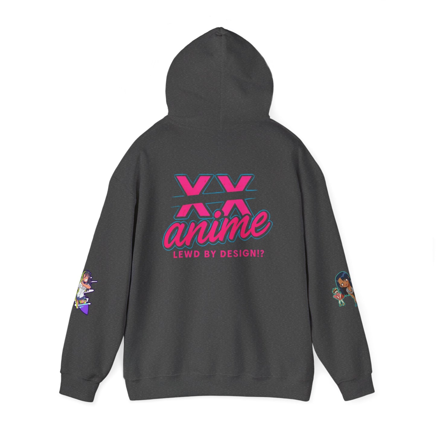 Anime-Themed Hoodie with Playful Graphics, Gift for Anime Fans, Cozy Lounge Wear, Casual Streetwear, Unique Gift Idea