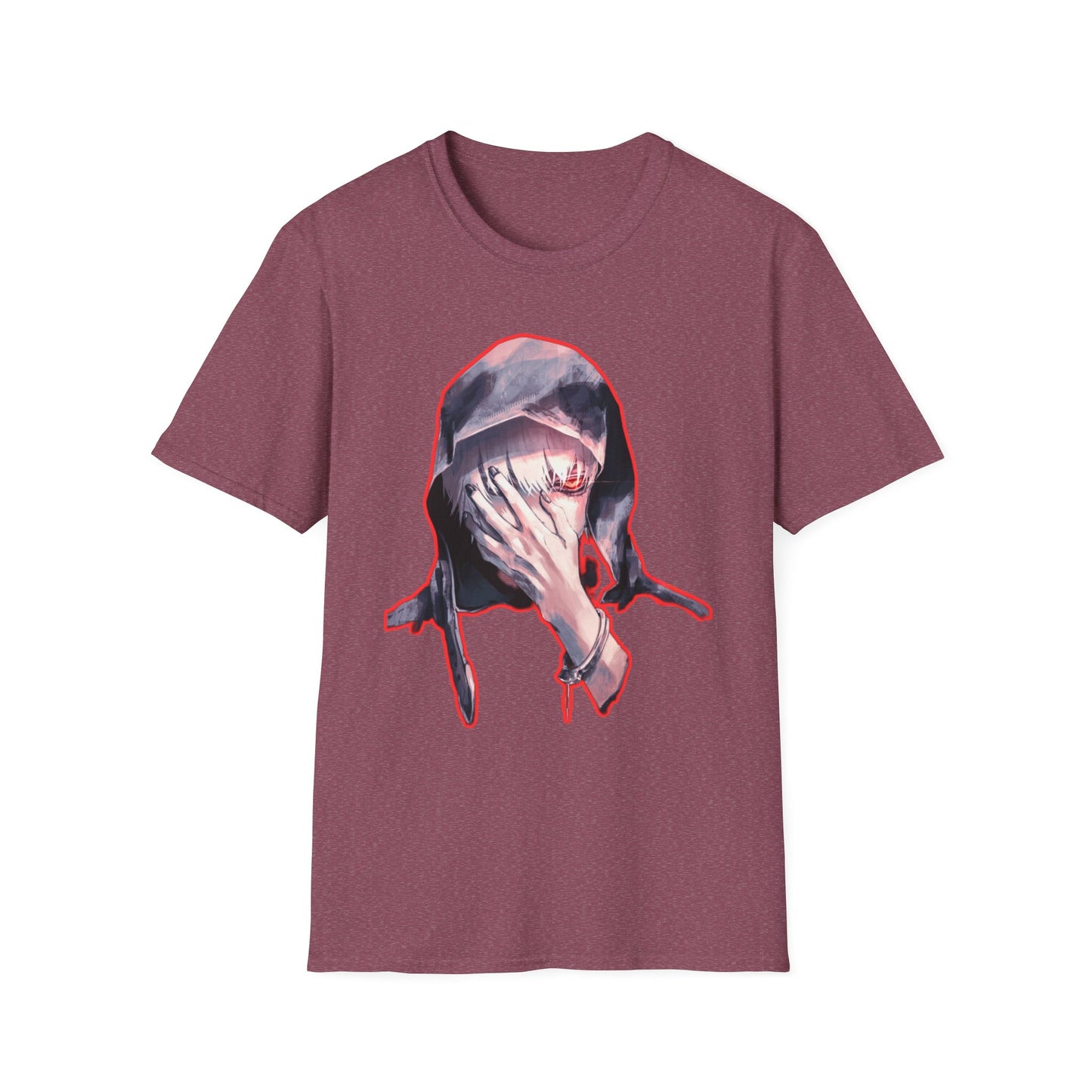 Unisex Graphic Tee tokyo ghoul style 3with Distressed Art, Casual Fashion, Streetwear Style, Gifts for Art Lovers, Everyday Wear, Unique Gift Idea