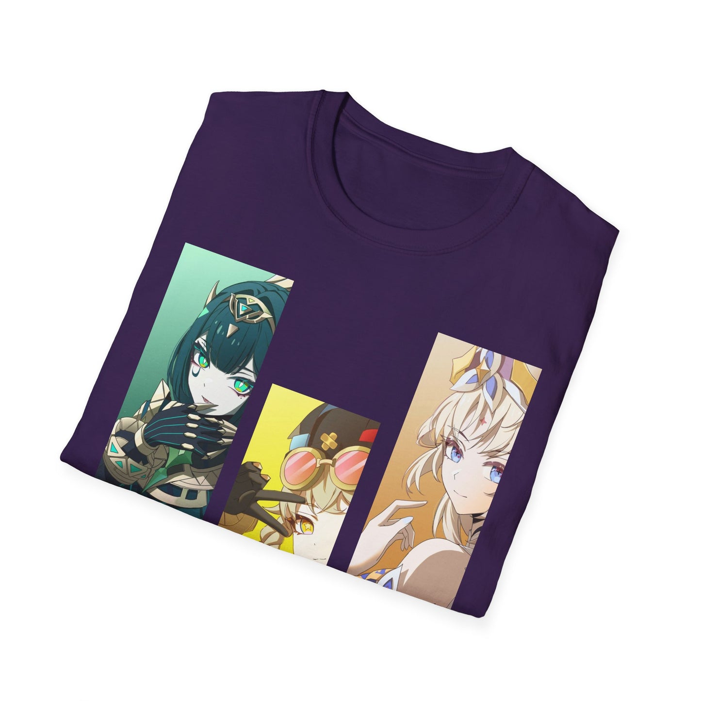 Anime-Inspired Unisex trio 2 Softstyle T-Shirt, Graphic Tee, Casual Wear, Gift for Anime Fans, Unique T-Shirt, Comfortable Streetwear
