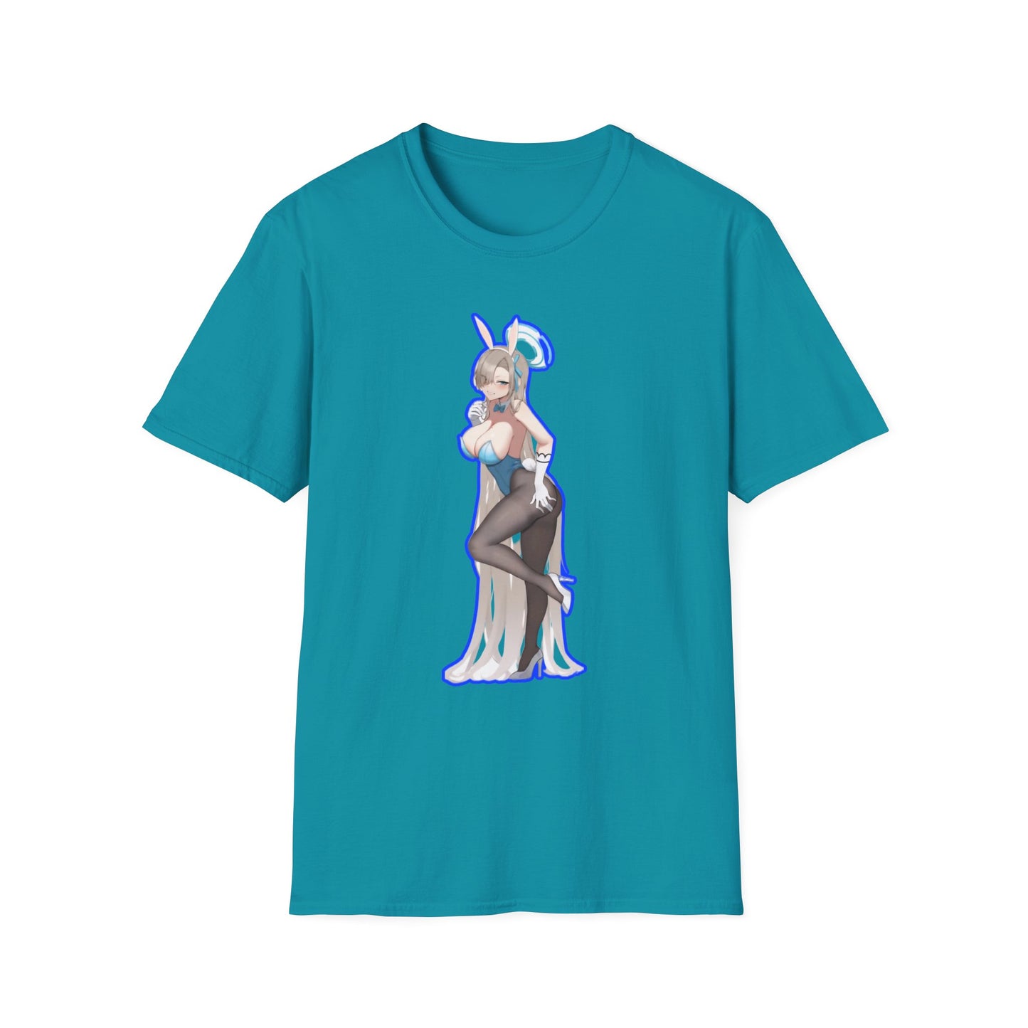 Cute Anime lewd style bunny 3-inspired Unisex T-Shirt with Playful Designs, Perfect for Niche Enthusiasts, Gift for Cosplay Events, Trendy Streetwear