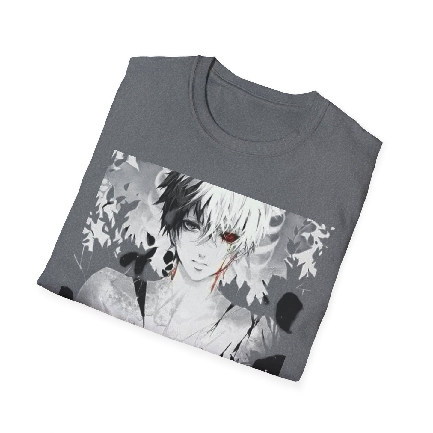 Anime Art Unisex tokyo ghoul style 2Softstyle T-Shirt | Perfect Gift for Fans, Graphic Tee, Casual Wear, Cosplay, Every Day Comfort