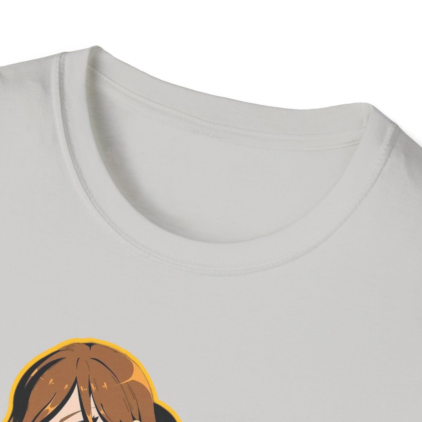 Chic Graphic one piece T-Shirt for Trendy Fashionistas, Unisex Softstyle Tee, Anime Art Apparel, Perfect Gift for Birthdays and Casual Outings