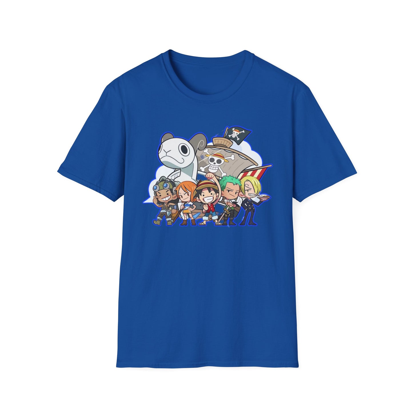 Cute Cartoon Character one piece 7 T-Shirt, Graphic Tee for Anime Lovers, Unisex Gift, Casual Wear, Softstyle Shirt