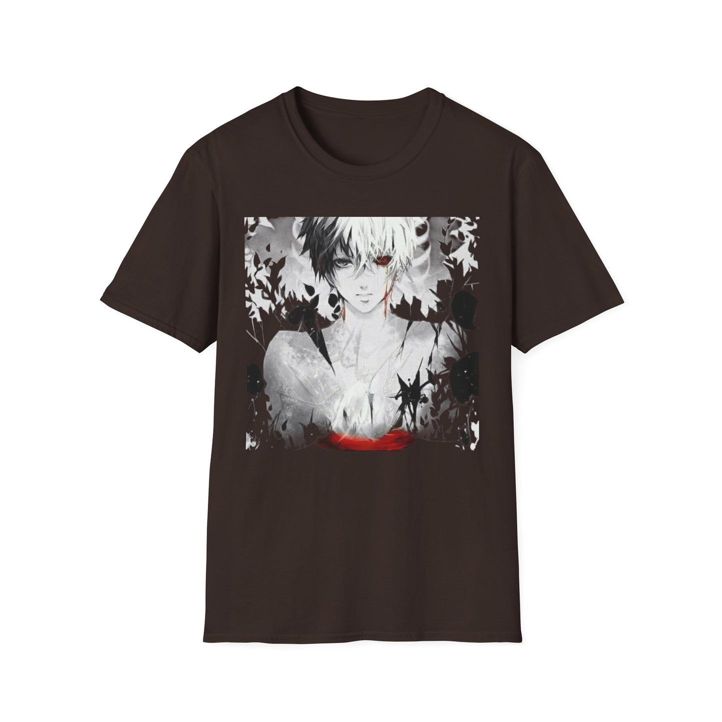 Anime Art Unisex tokyo ghoul style 2Softstyle T-Shirt | Perfect Gift for Fans, Graphic Tee, Casual Wear, Cosplay, Every Day Comfort
