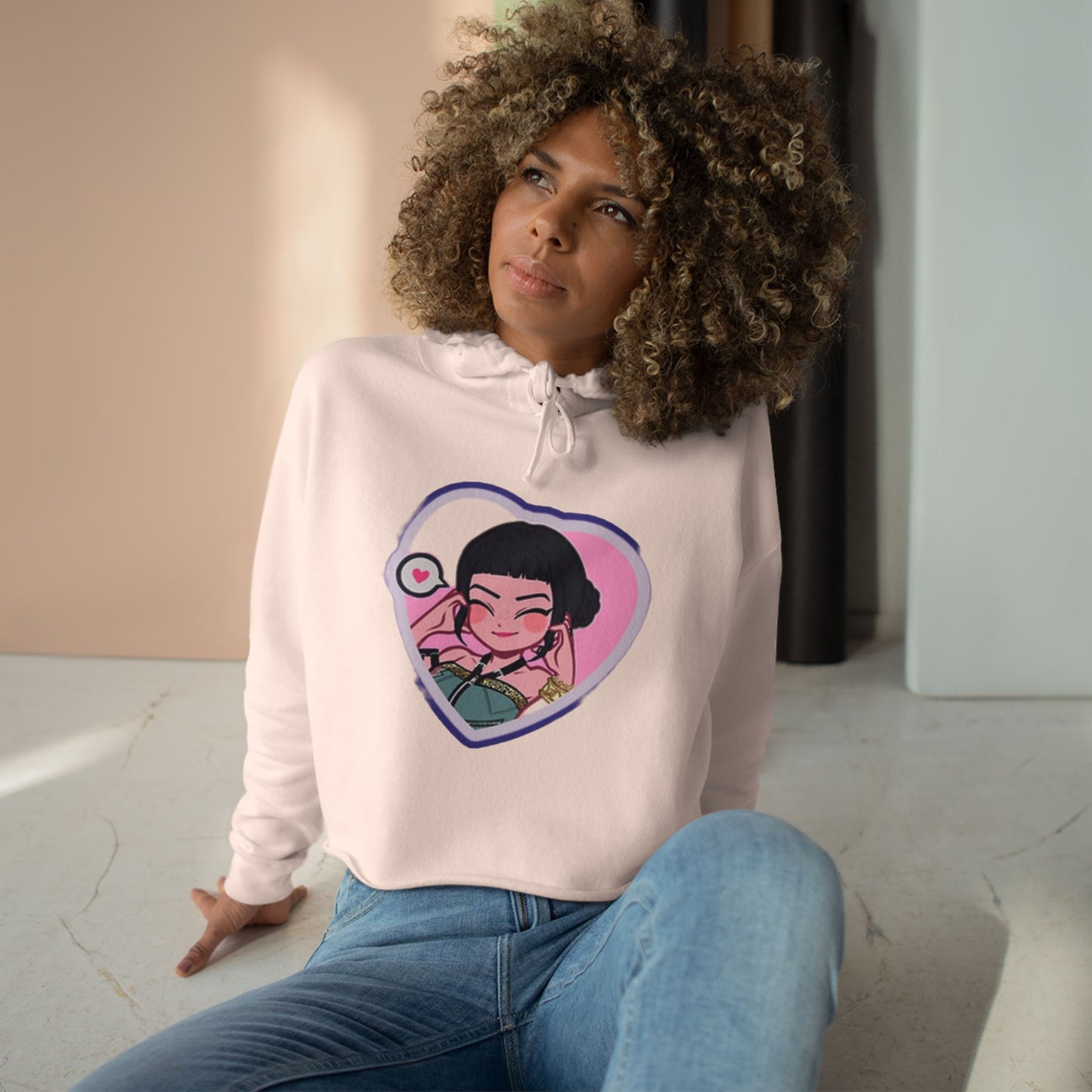 Idol style 2 Crop Hoodie, Stylish Casual Wear, Gift for Anime Fans, Perfect for Parties & Events, Unique Trendy Apparel