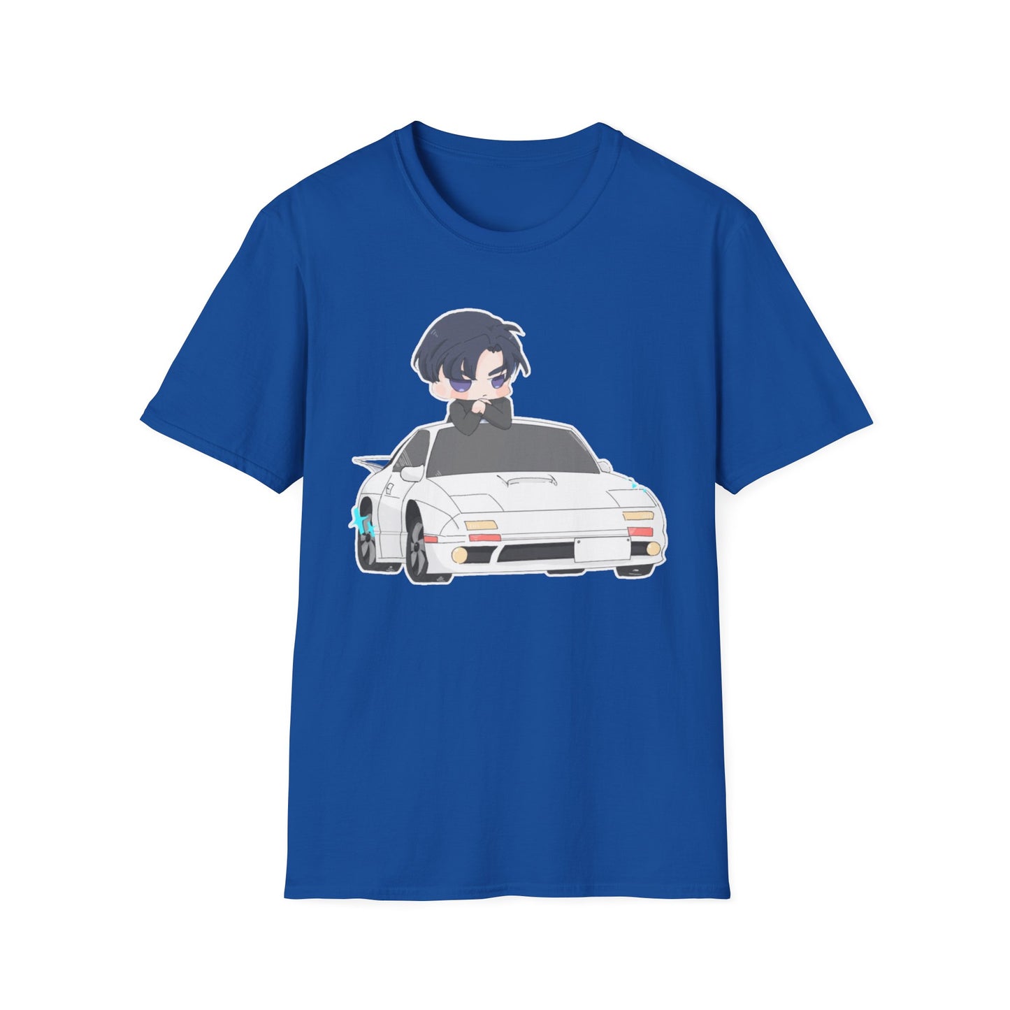 Anime Car initial D 4 Chibi T-Shirt, Unisex Graphic Tee, Cool Gift for Car Lovers, Casual Wear, Streetwear Style
