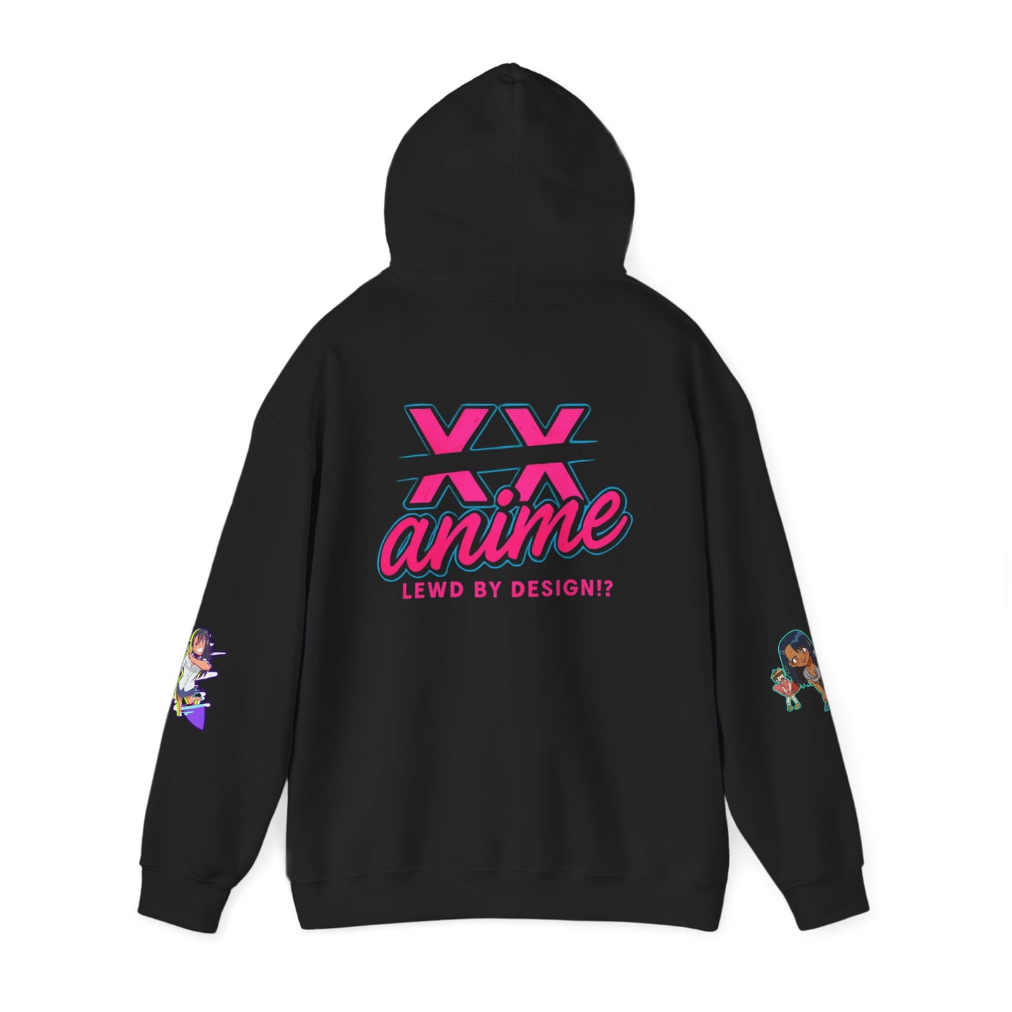 Anime-Themed Hoodie with Playful Graphics, Gift for Anime Fans, Cozy Lounge Wear, Casual Streetwear, Unique Gift Idea