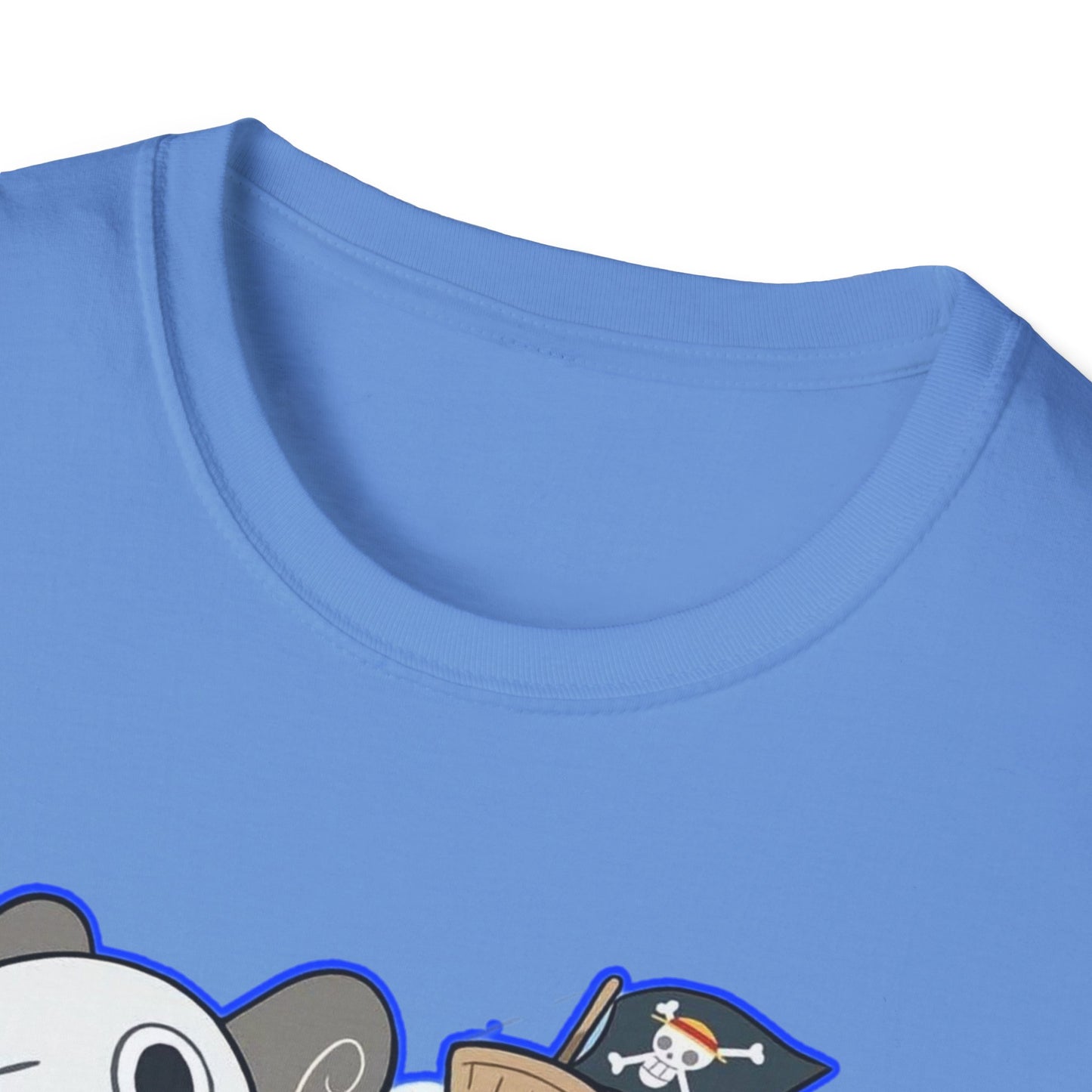 Cute Cartoon Character one piece 7 T-Shirt, Graphic Tee for Anime Lovers, Unisex Gift, Casual Wear, Softstyle Shirt